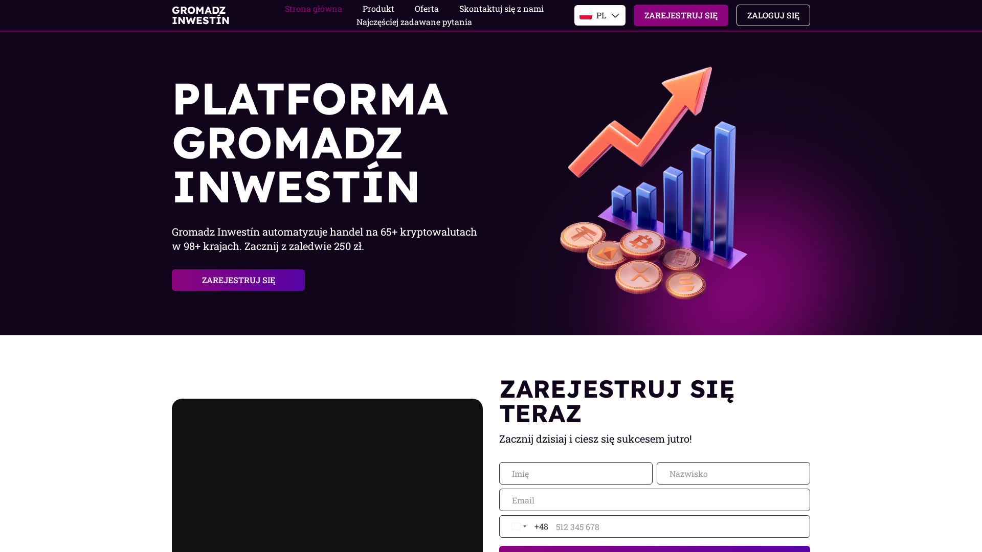 Screenshot of gromadz-inwestin.com