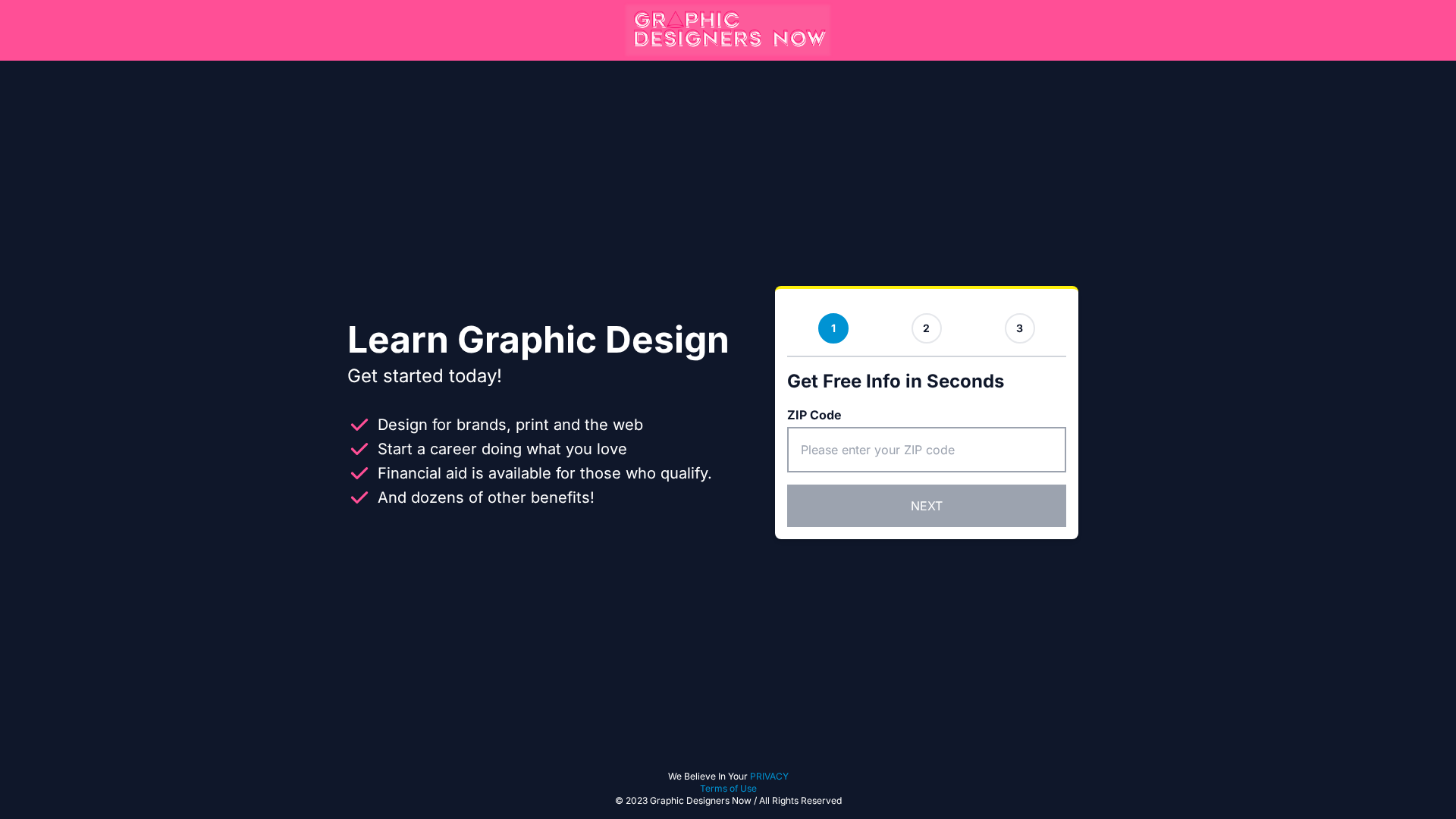 Screenshot of graphicdesignersnow.com
