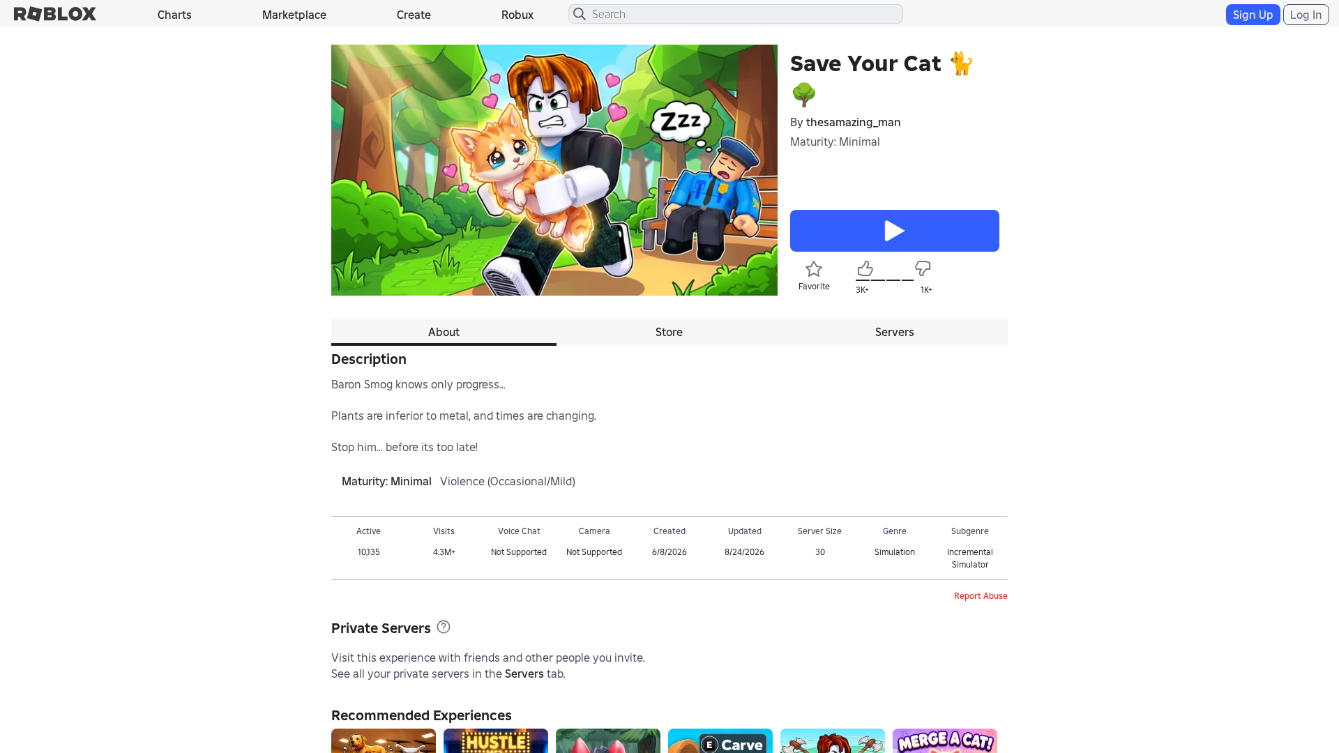 Screenshot of www.roblox.com.bn
