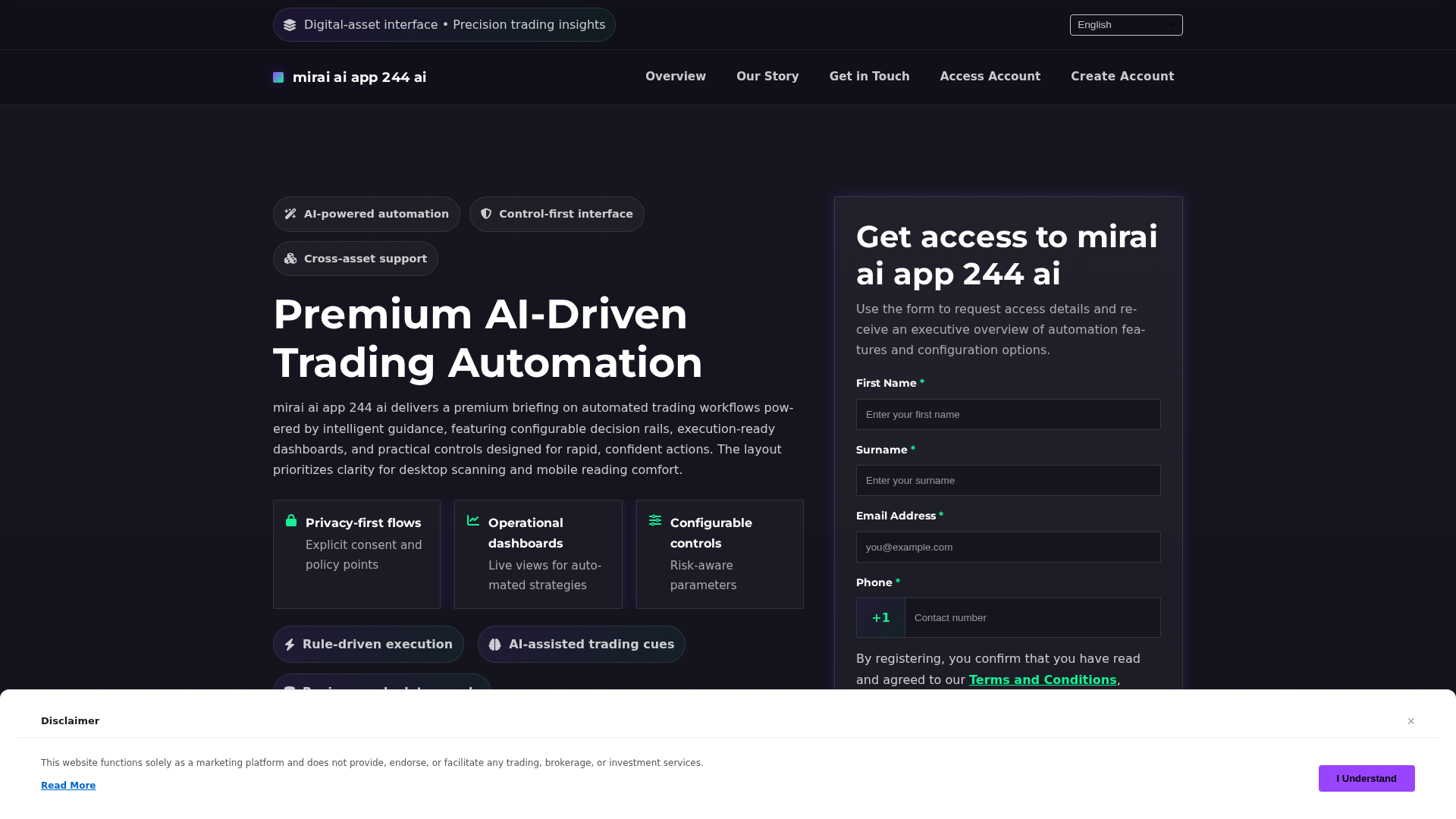 Screenshot of miraiaiapp244ai.pro
