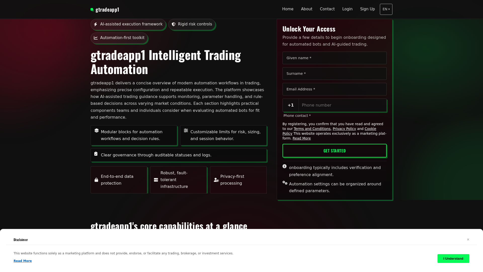 Screenshot of gtradeapp1system.com
