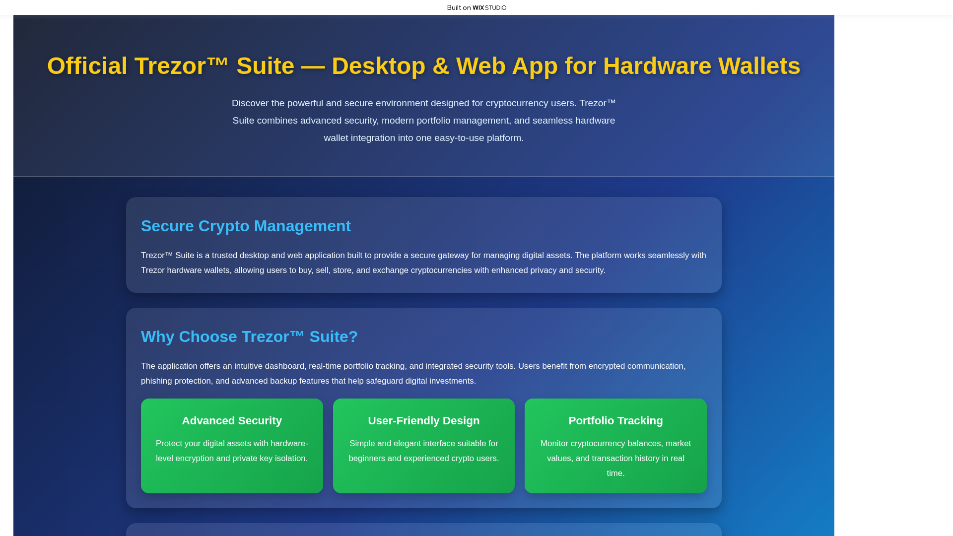 Screenshot of appesstart-trzos.wixstudio.com