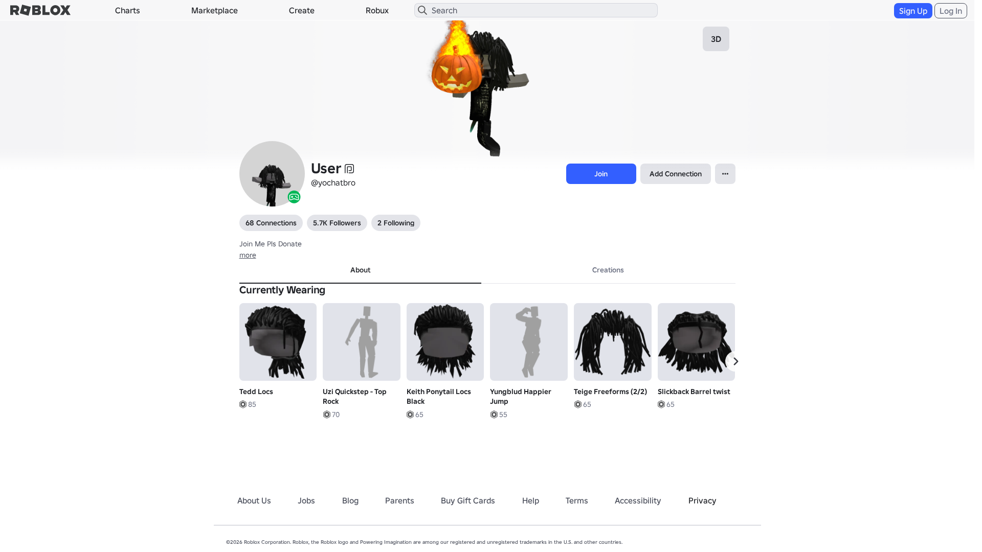 Screenshot of www.roblox.com.ml