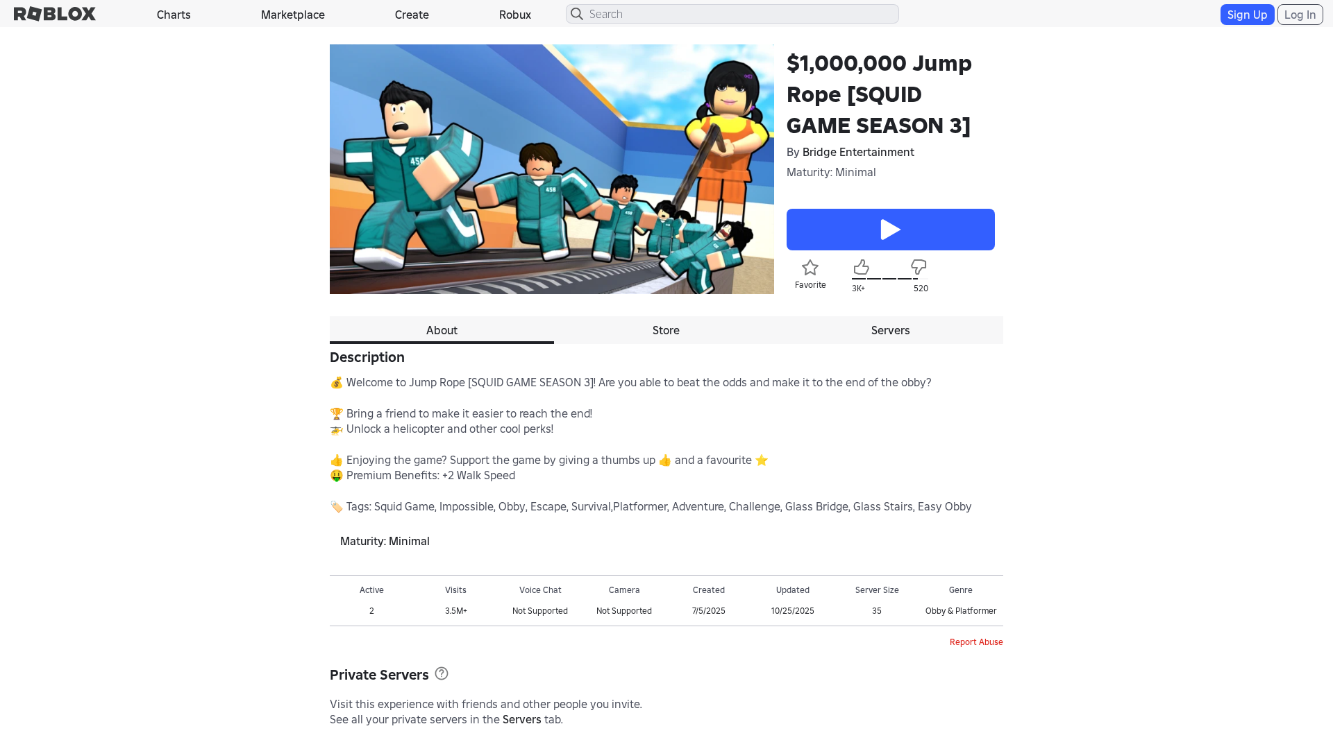 Screenshot of www.roblox.com.bi
