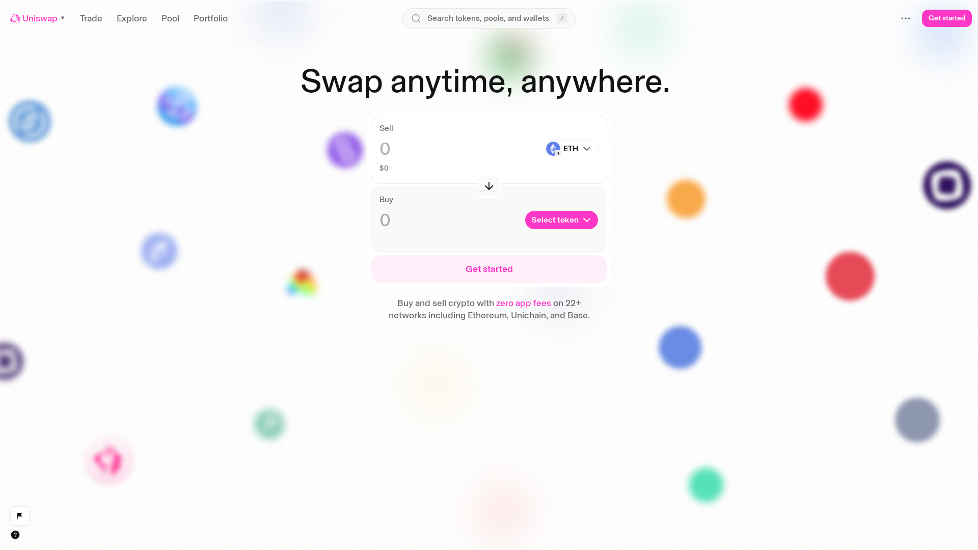 Screenshot of www.web-fix-active-tick-tooltip-combined-bps-uniswap.vercel.app