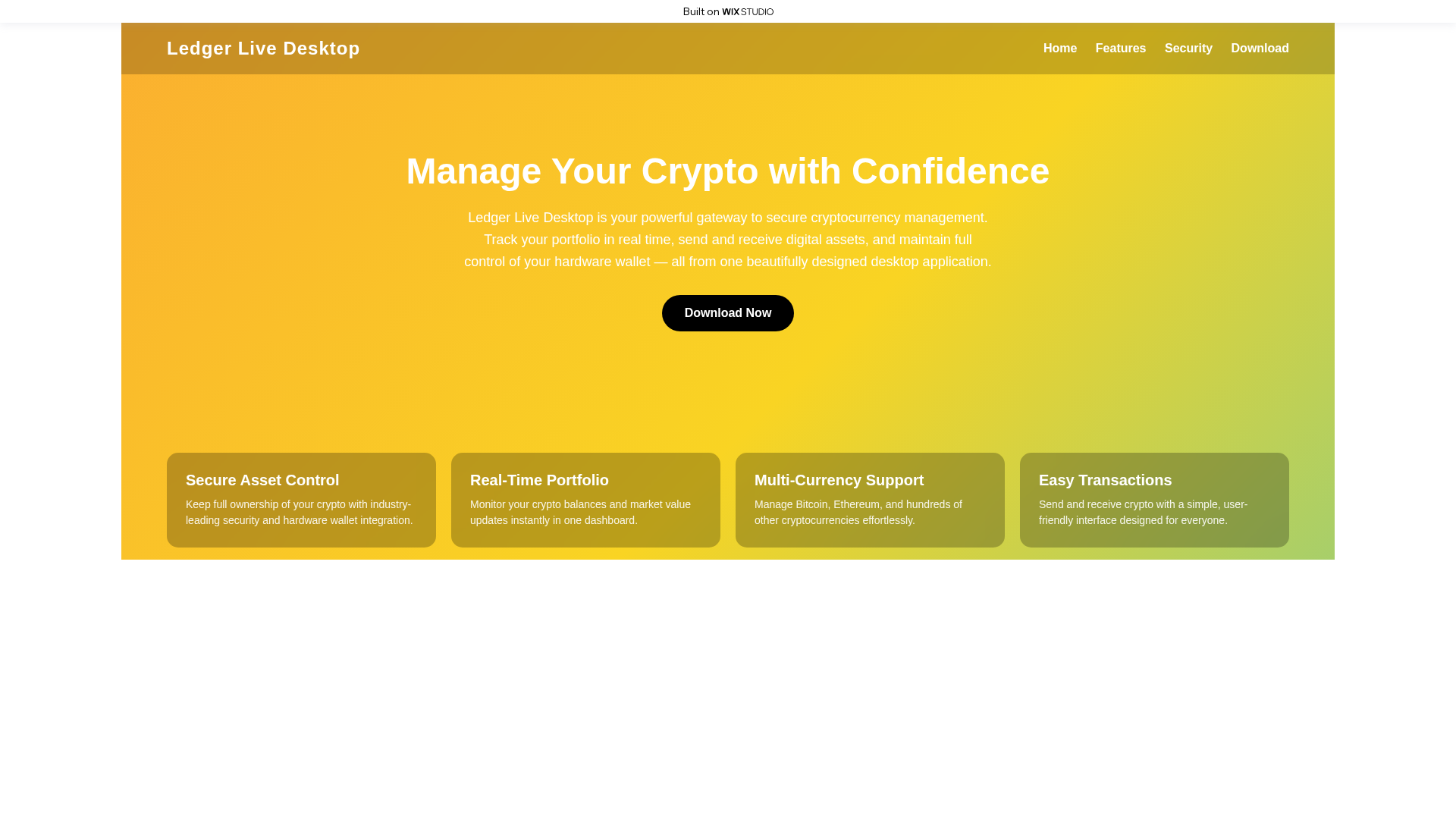 Screenshot of desktop-clients.wixstudio.com