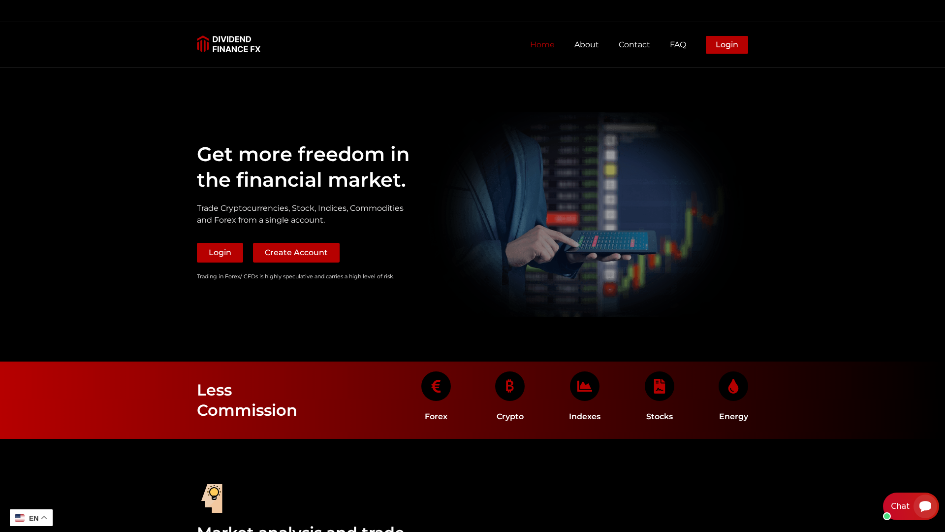 Screenshot of dividendfinancefx.com