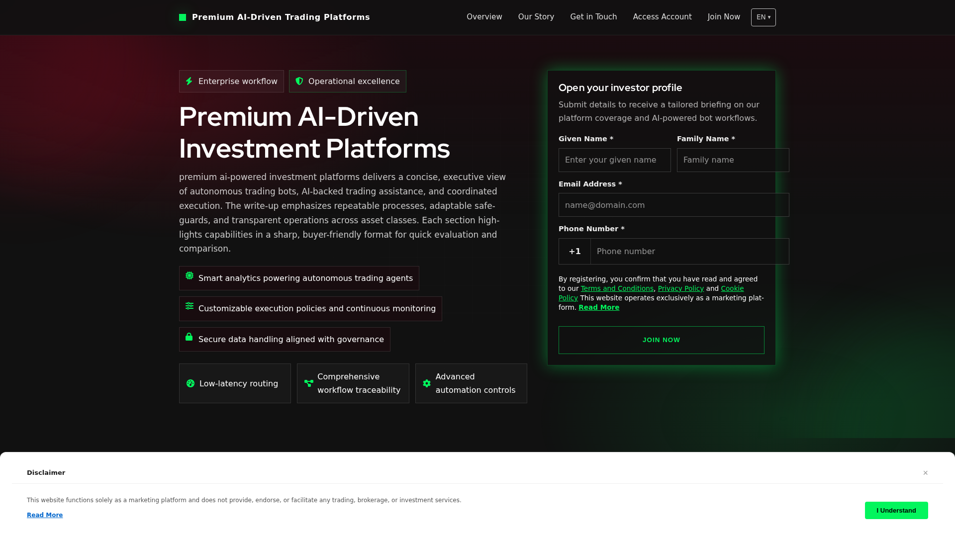 Screenshot of ai-poweredinvestmentplatforms.pro