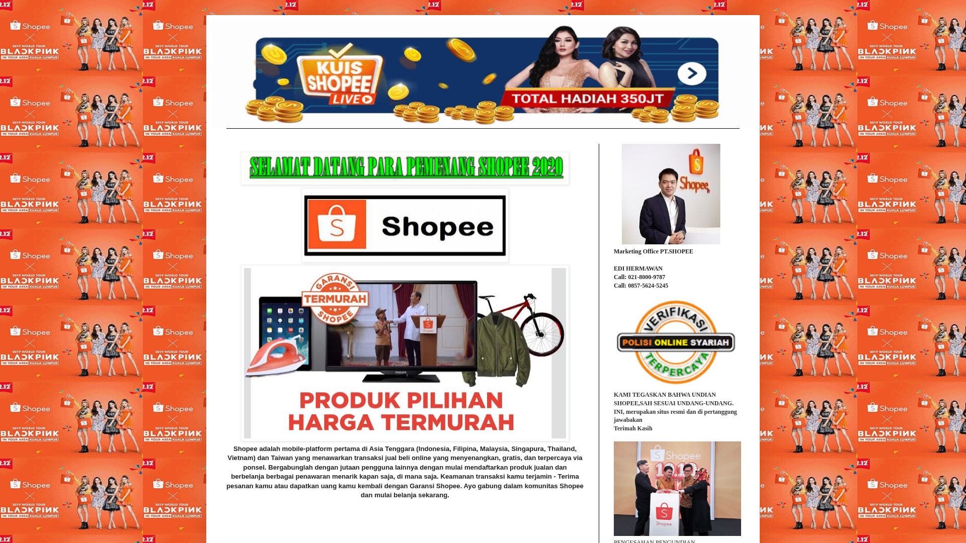 Screenshot of www.shopee2545.blogspot.com