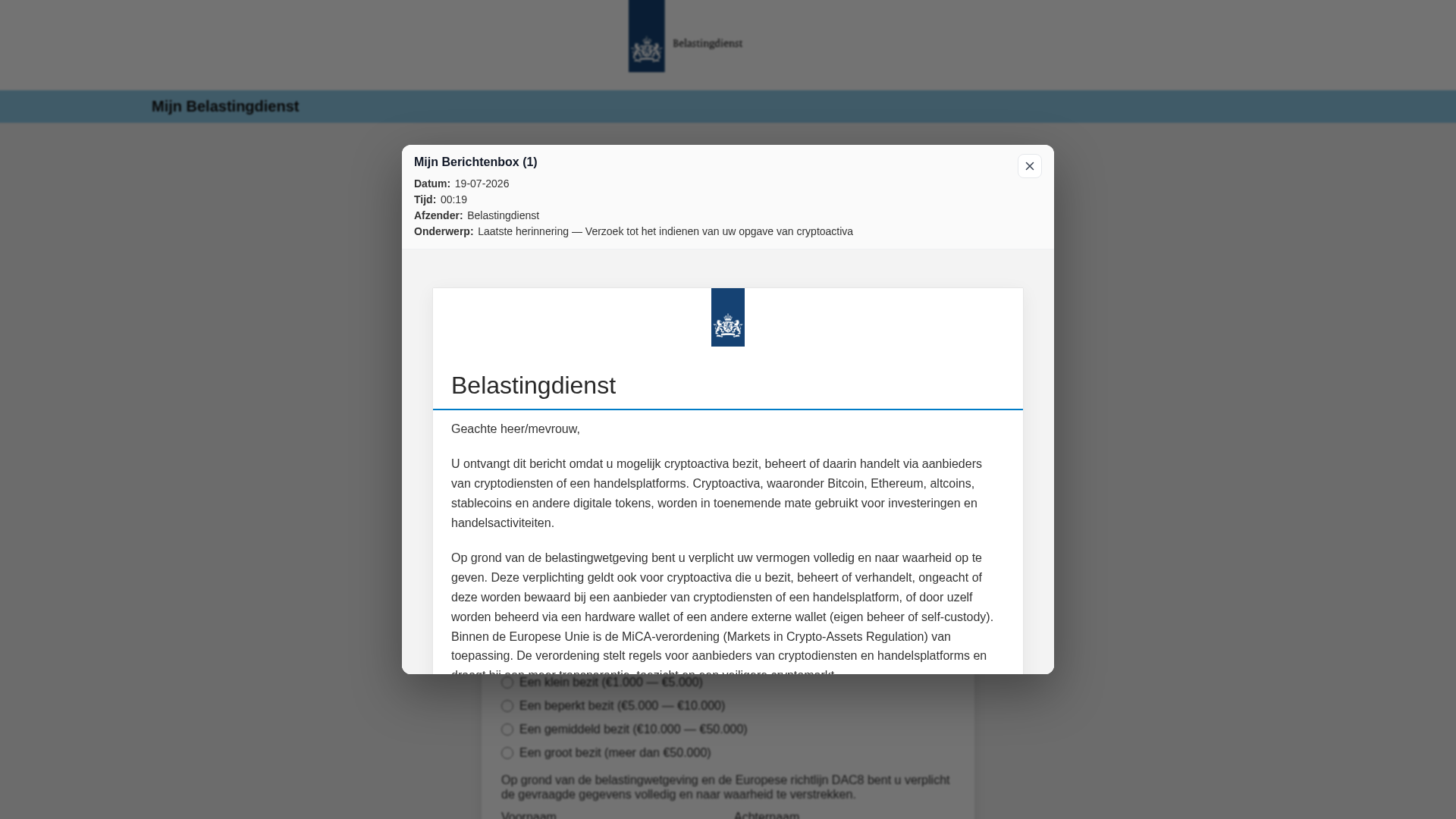 Screenshot of mijn.overheid.nl.berichtenbox.services.l1fffclmubnyik3hvcghy8t5ns5gglvazvz5eems6m1bqdexs8cq.specvin.com