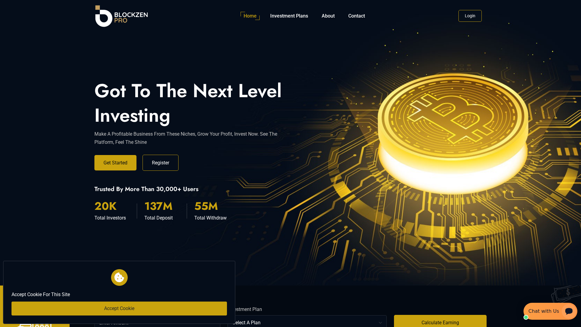 Screenshot of blockzenpro.com