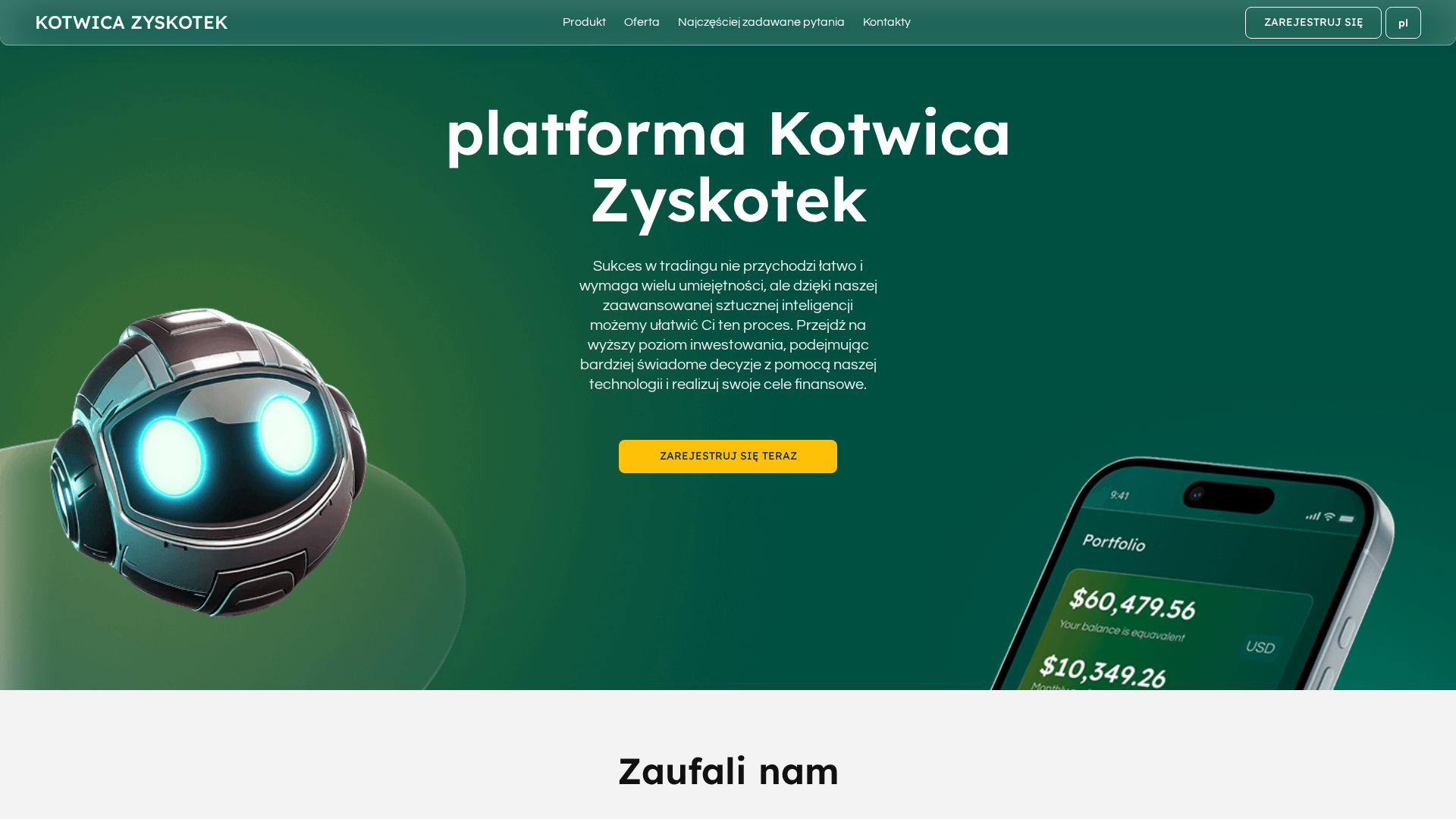 Screenshot of kotwica-zyskotek.com