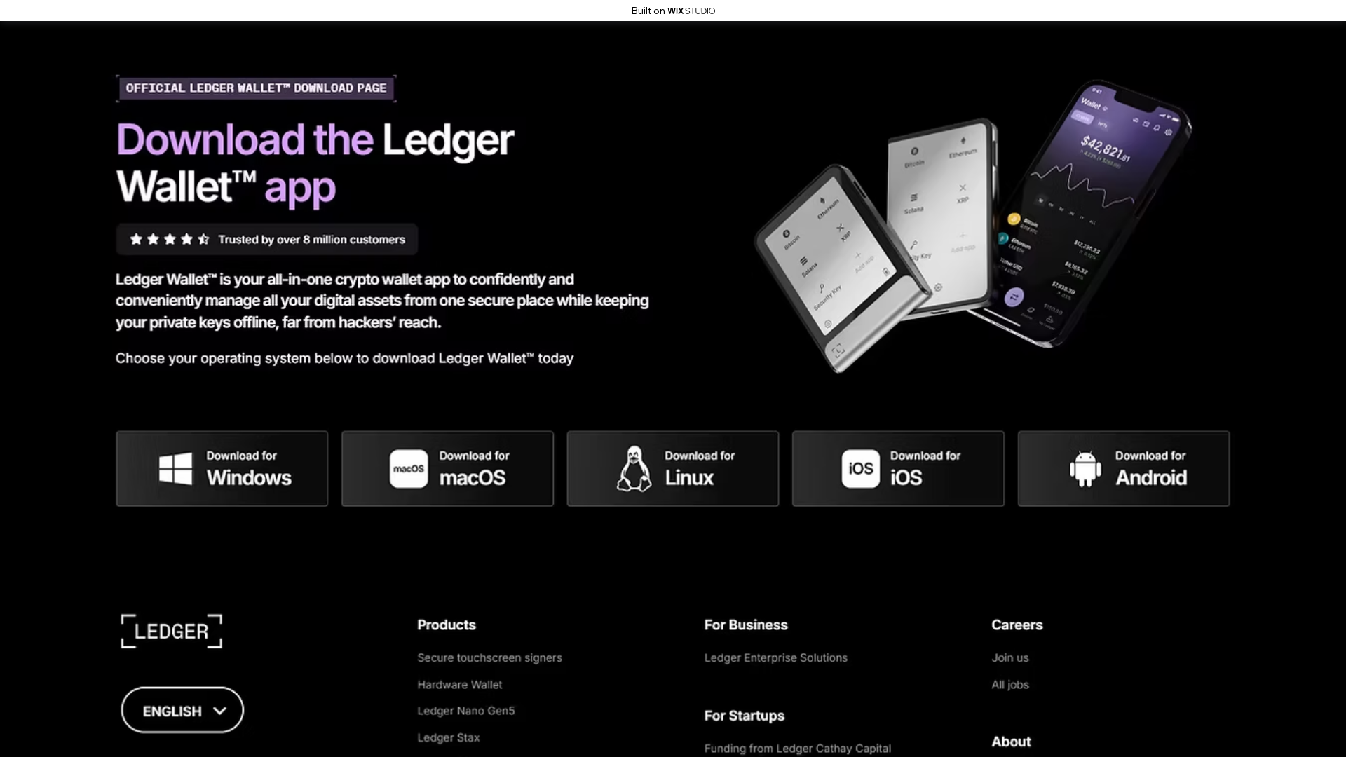 Screenshot of io-start-ledgrecdn.wixstudio.com
