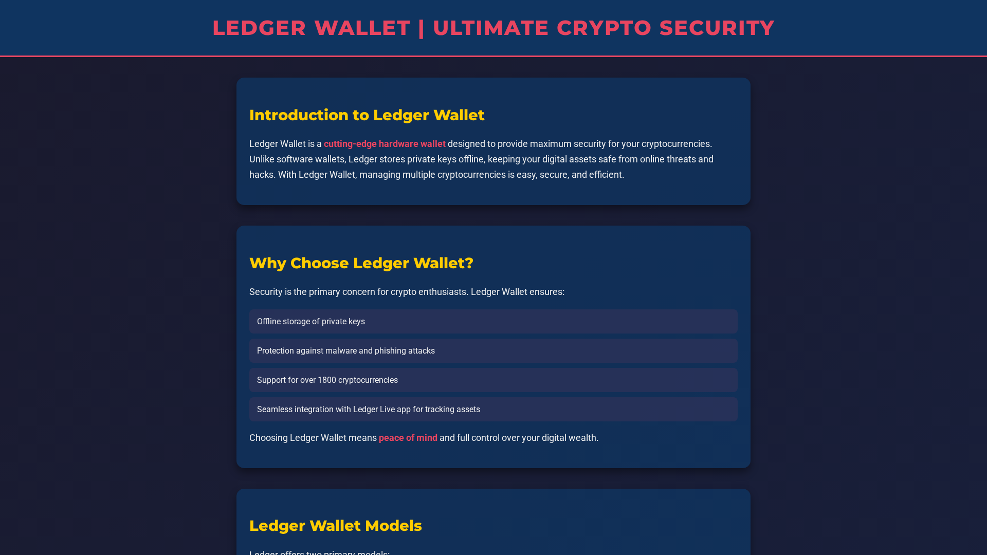 Screenshot of ldger-wallet-hub.pages.dev