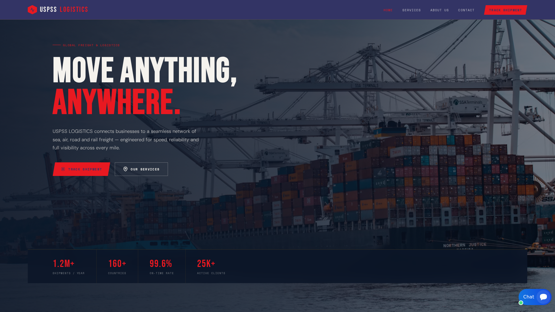 Screenshot of uspsslogistics.com