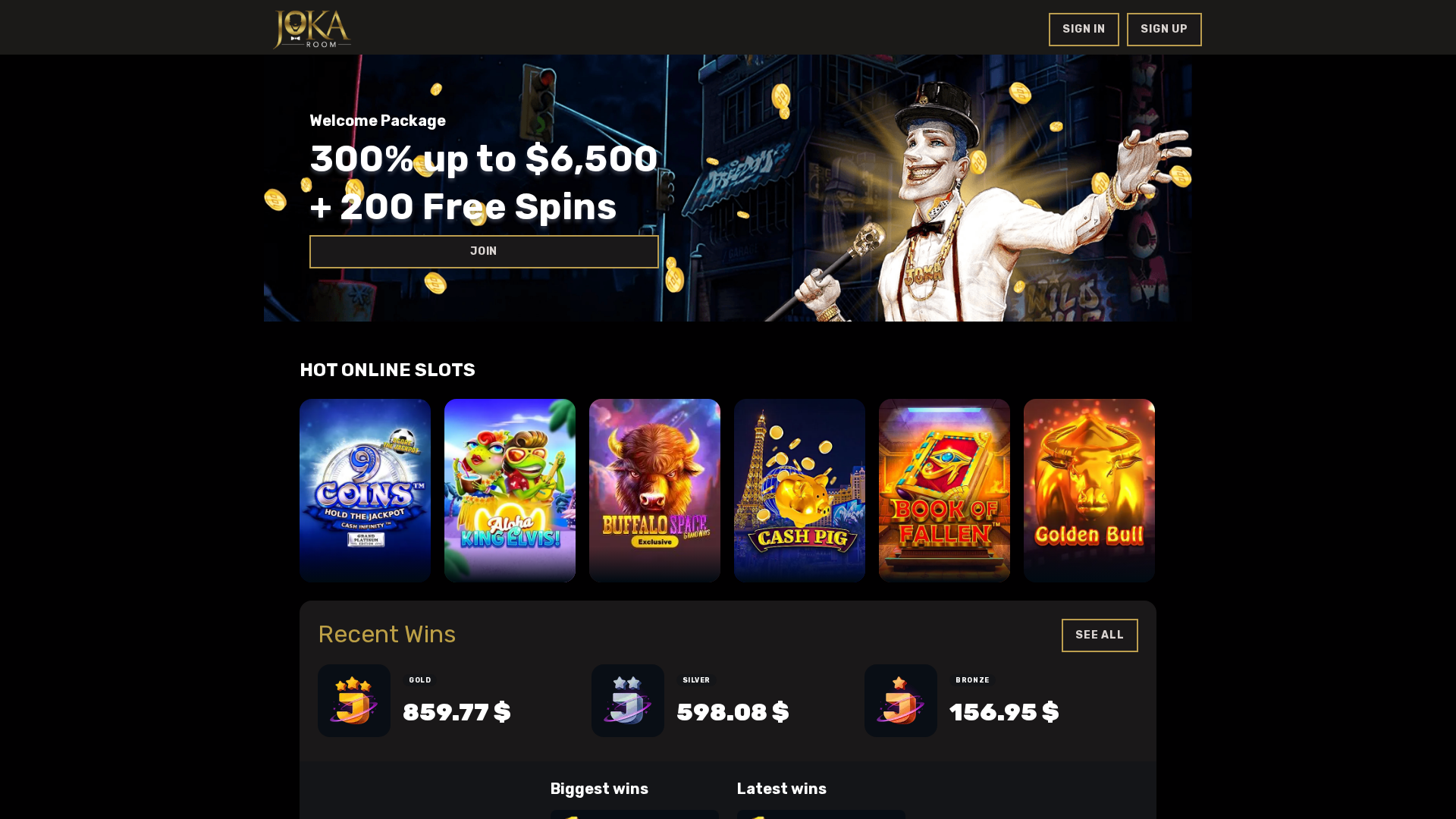 Screenshot of jokarooms-vip.com