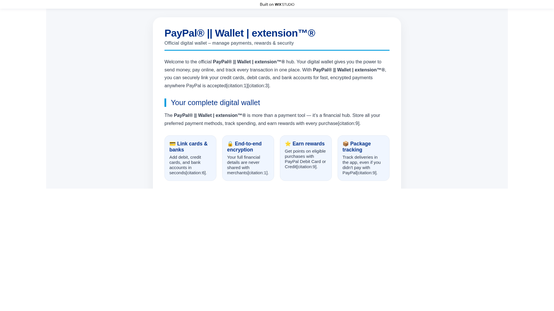 Screenshot of iopaypl-extension.wixstudio.com