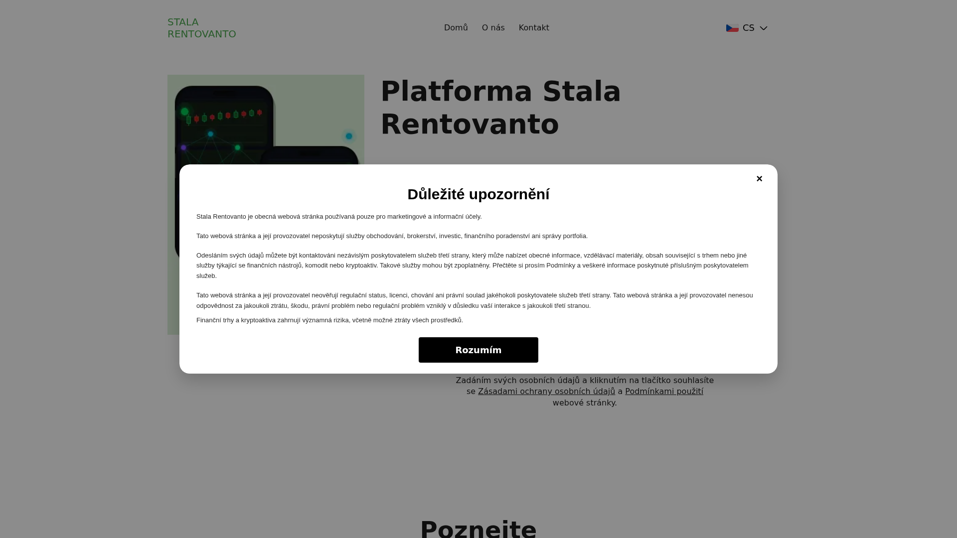 Screenshot of stalarentovanto-cz.com