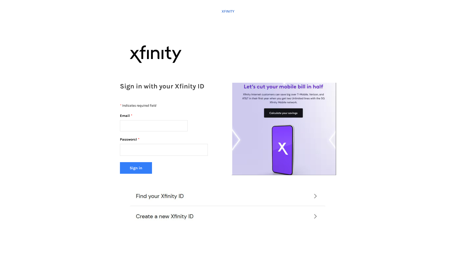 Screenshot of xfinityyycomcastloginn.weebly.com