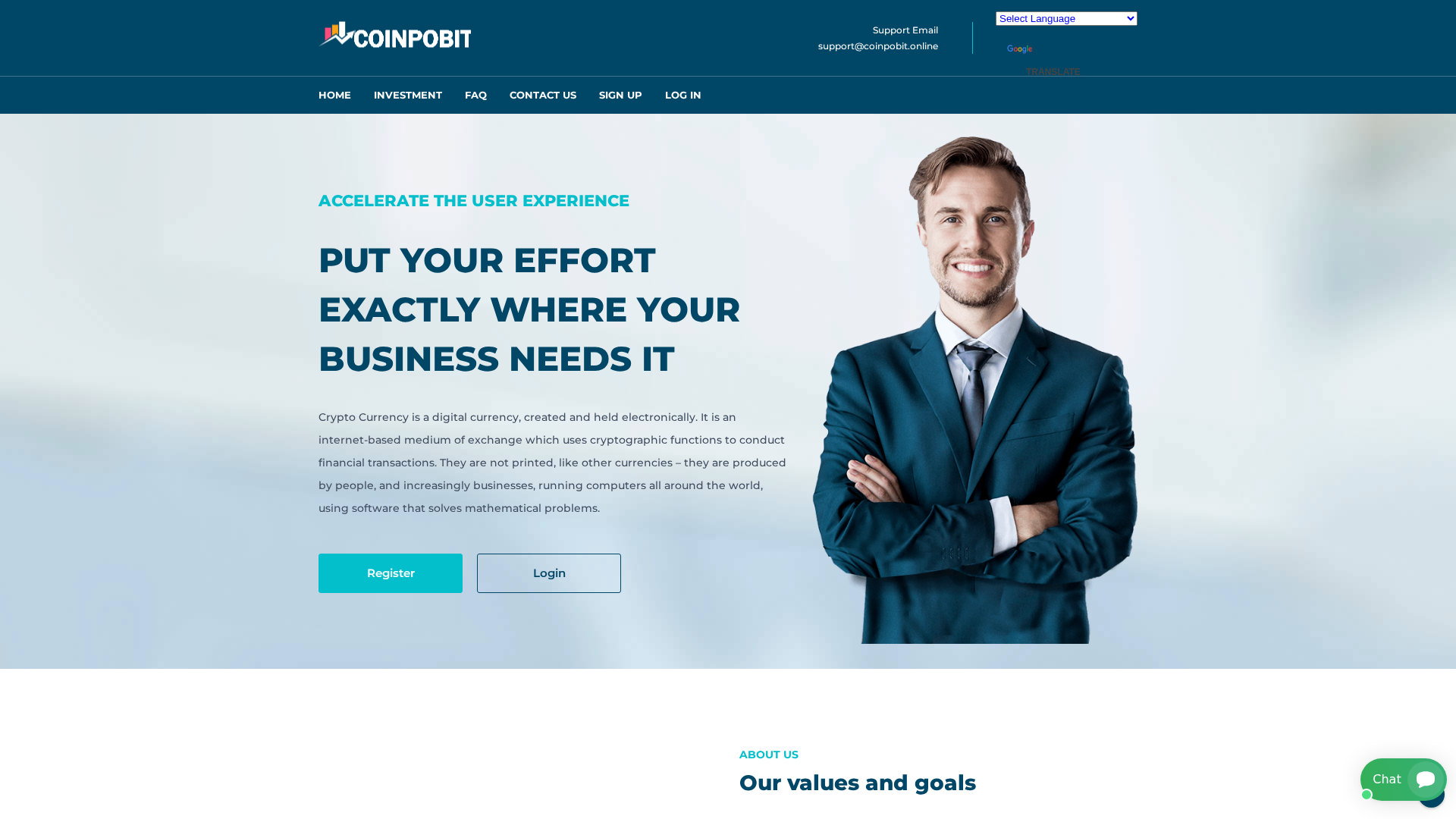 Screenshot of coinpobit.online