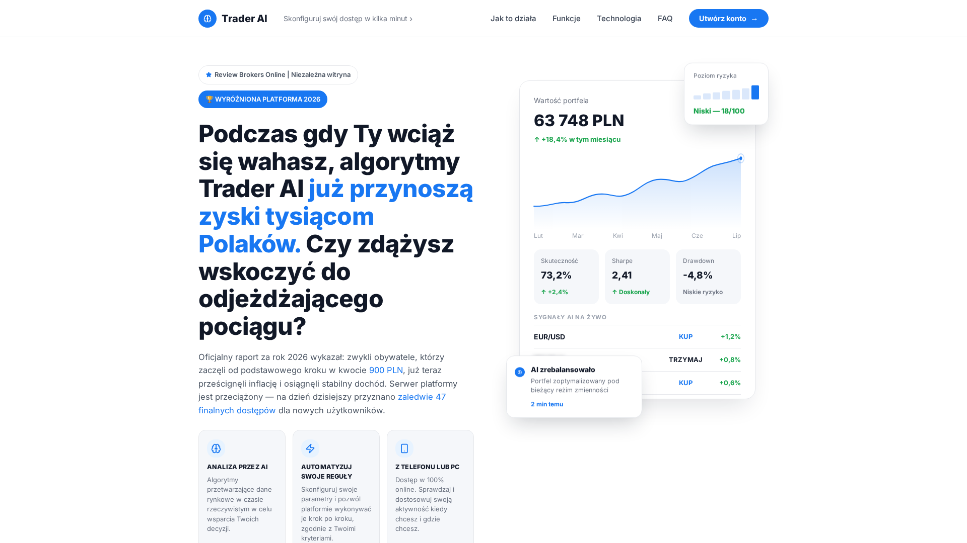 Screenshot of bluer-trader.icu