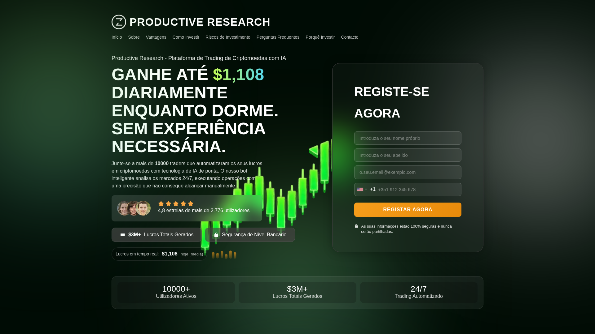 Screenshot of productiveresearchtrade.com