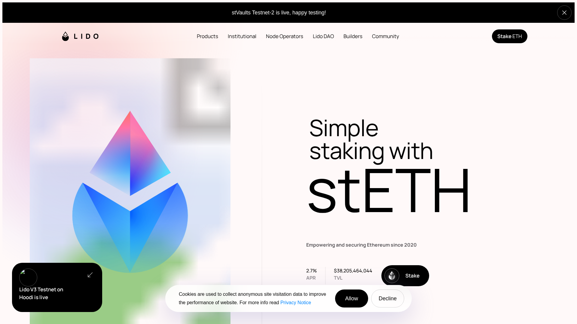 Screenshot of network-main.at