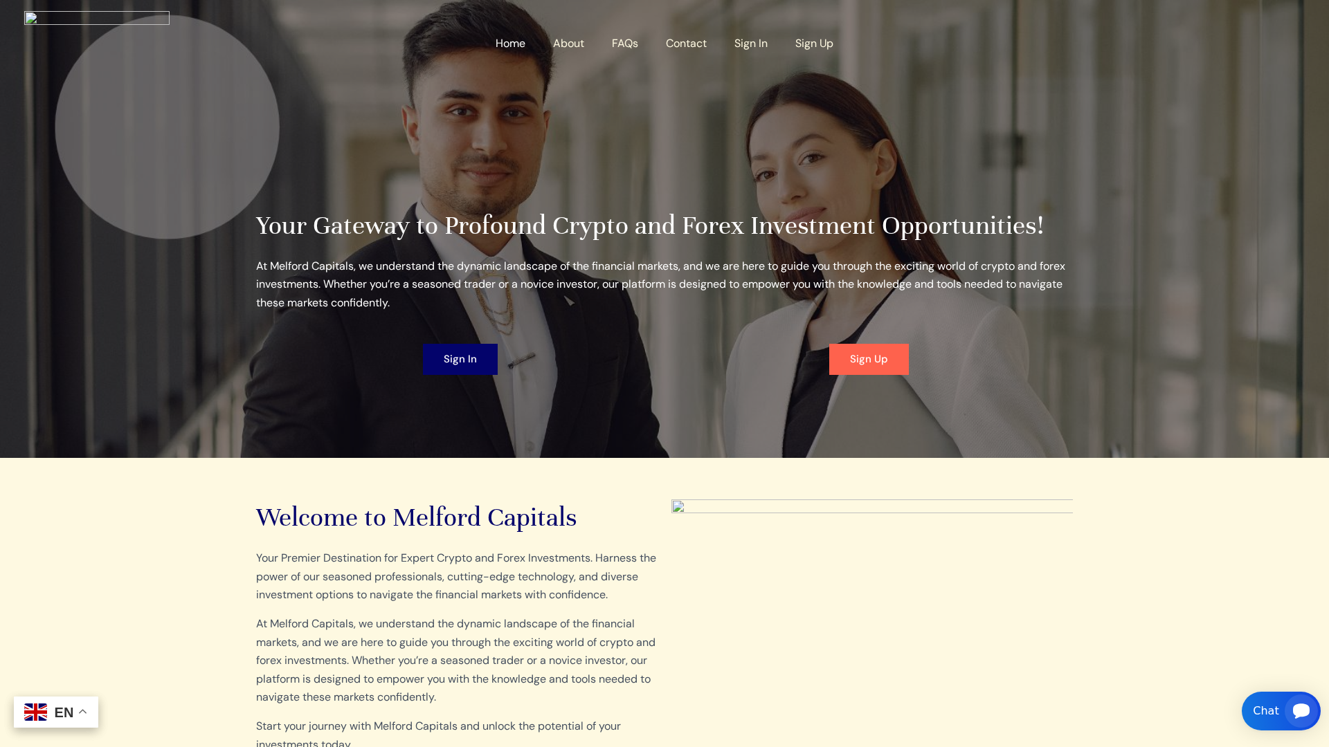 Screenshot of melford-capitals.com