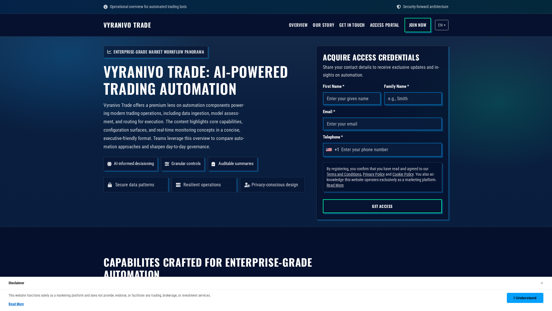 Screenshot of vyranivotrade-engine.com