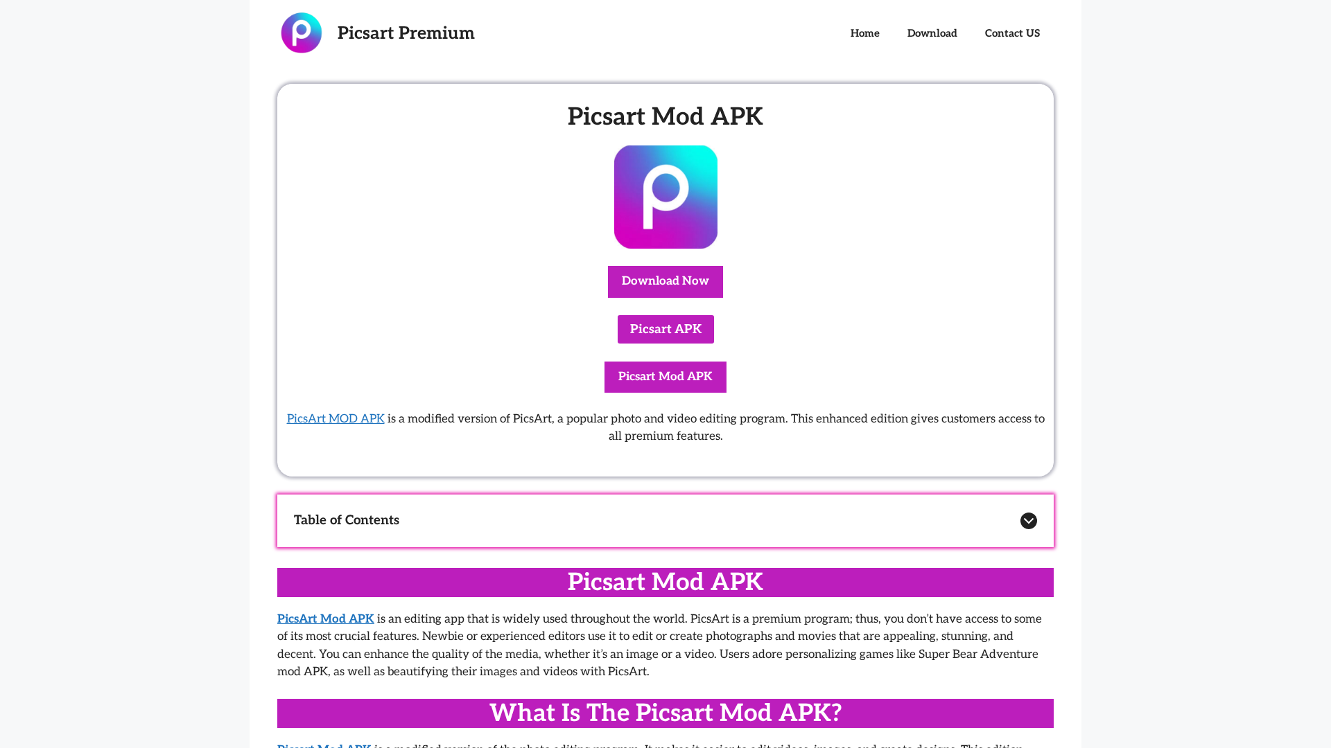 Screenshot of picsartpremium.com.in