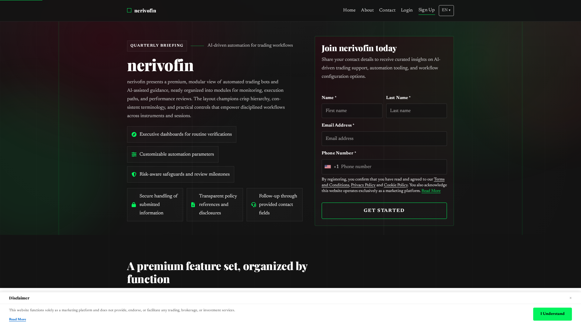 Screenshot of nerivofin.digital