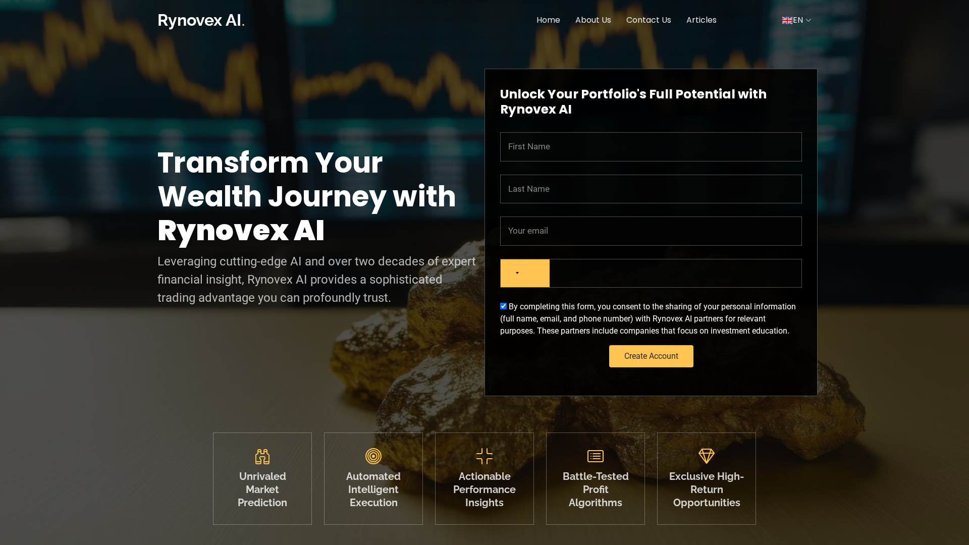 Screenshot of therynovexai.com