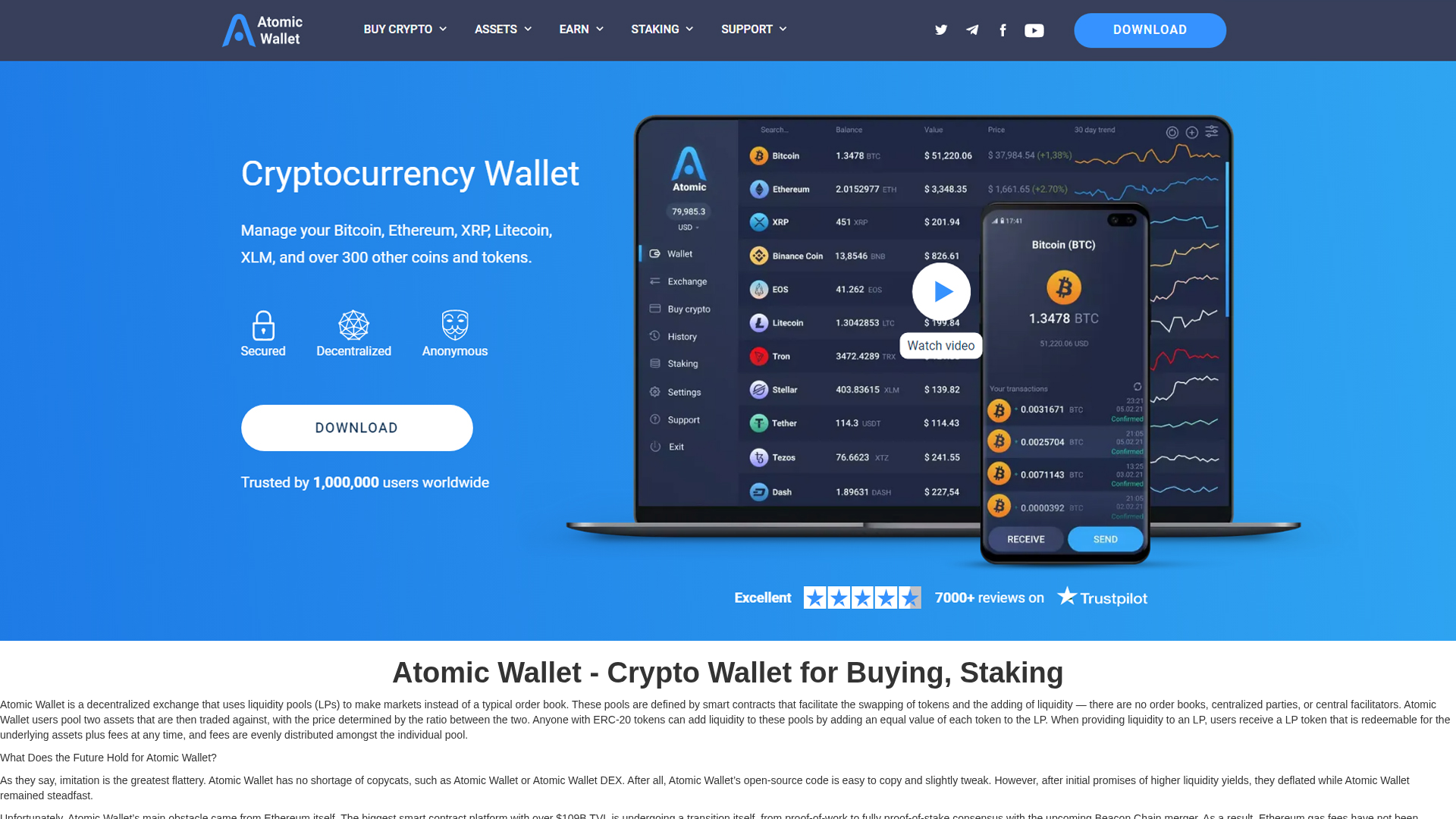 Screenshot of atomicwauillet.webflow.io