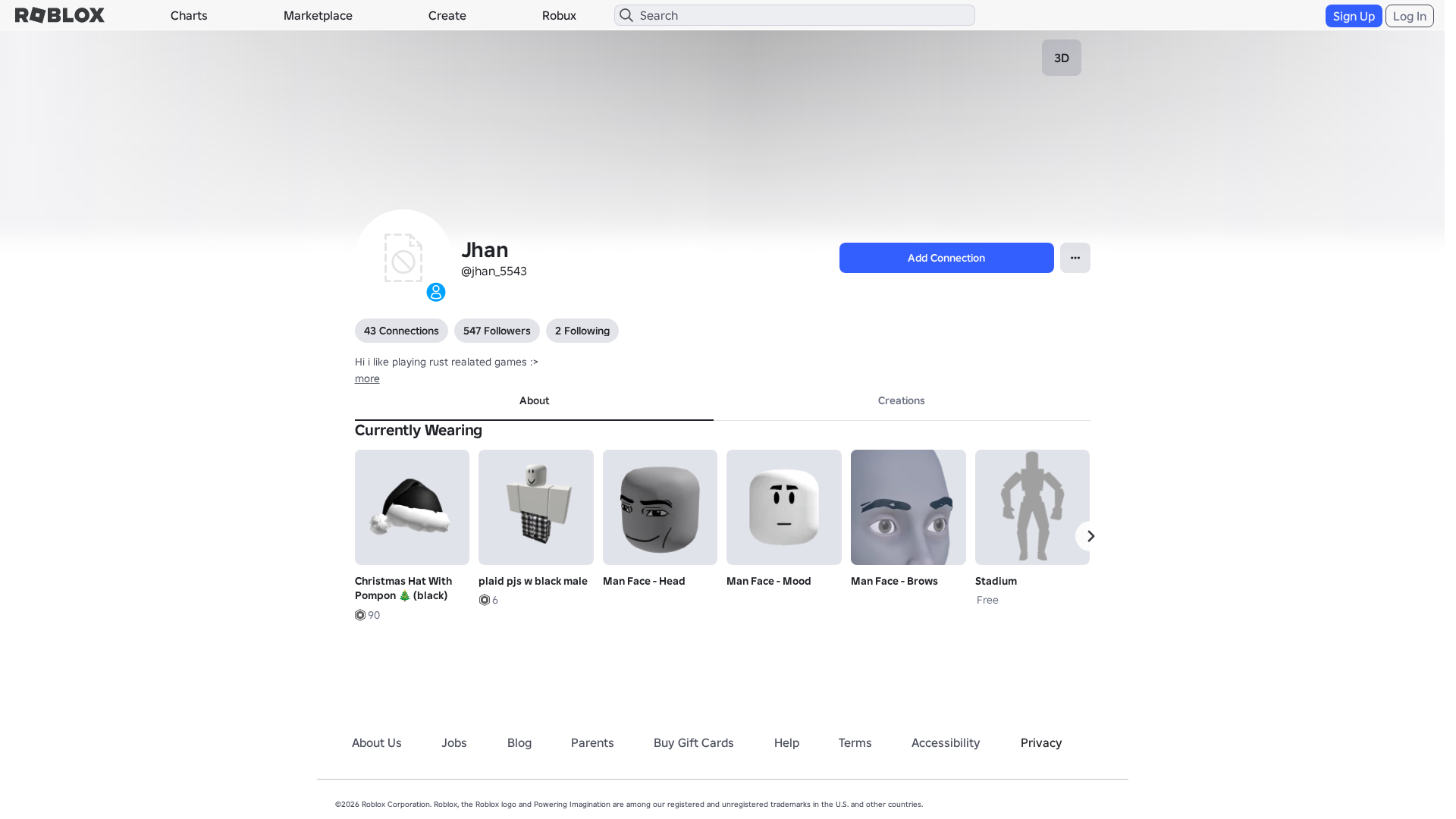 Screenshot of www.roblox.com.ml