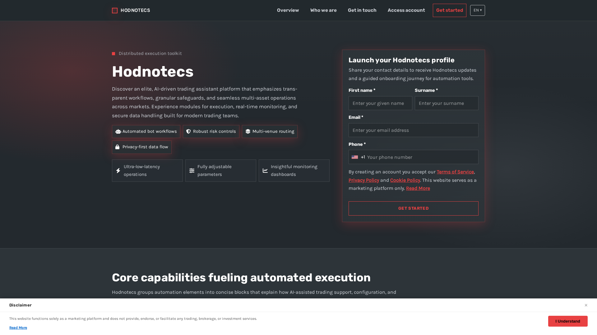 Screenshot of hodnotecs.digital