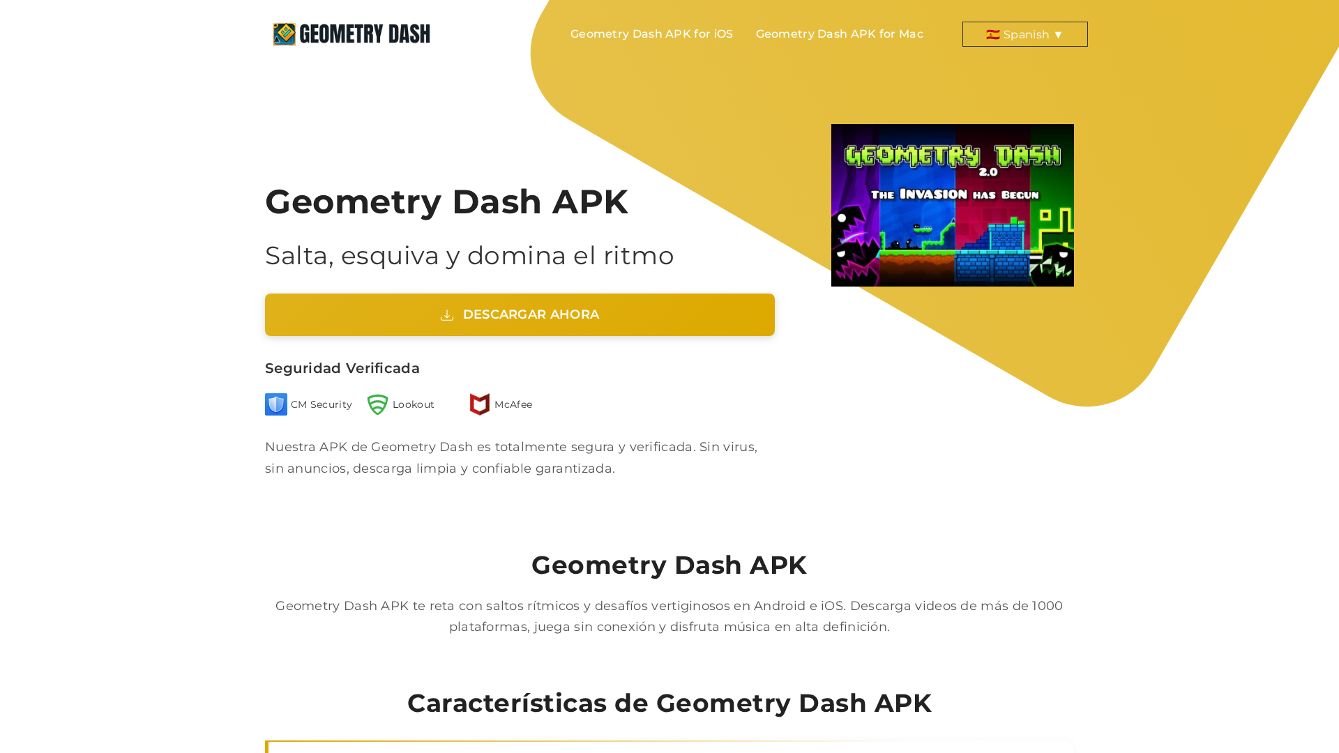 Screenshot of geometrydashs.com.co