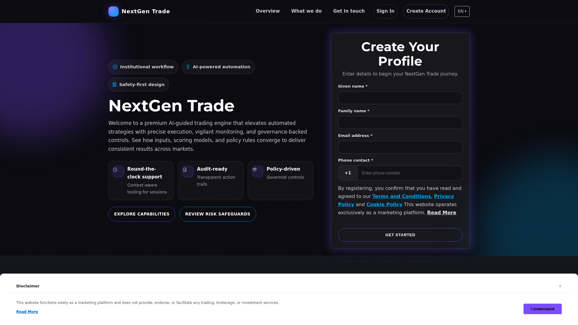 Screenshot of nextgentrade.click