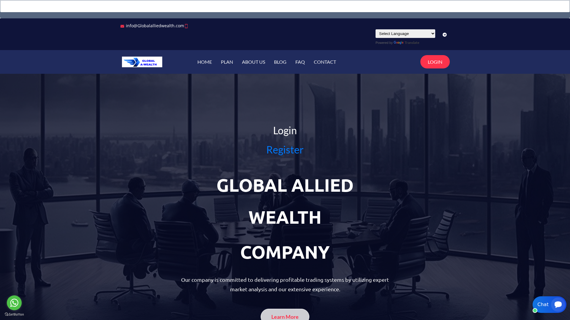 Screenshot of globalalliedwealth.com