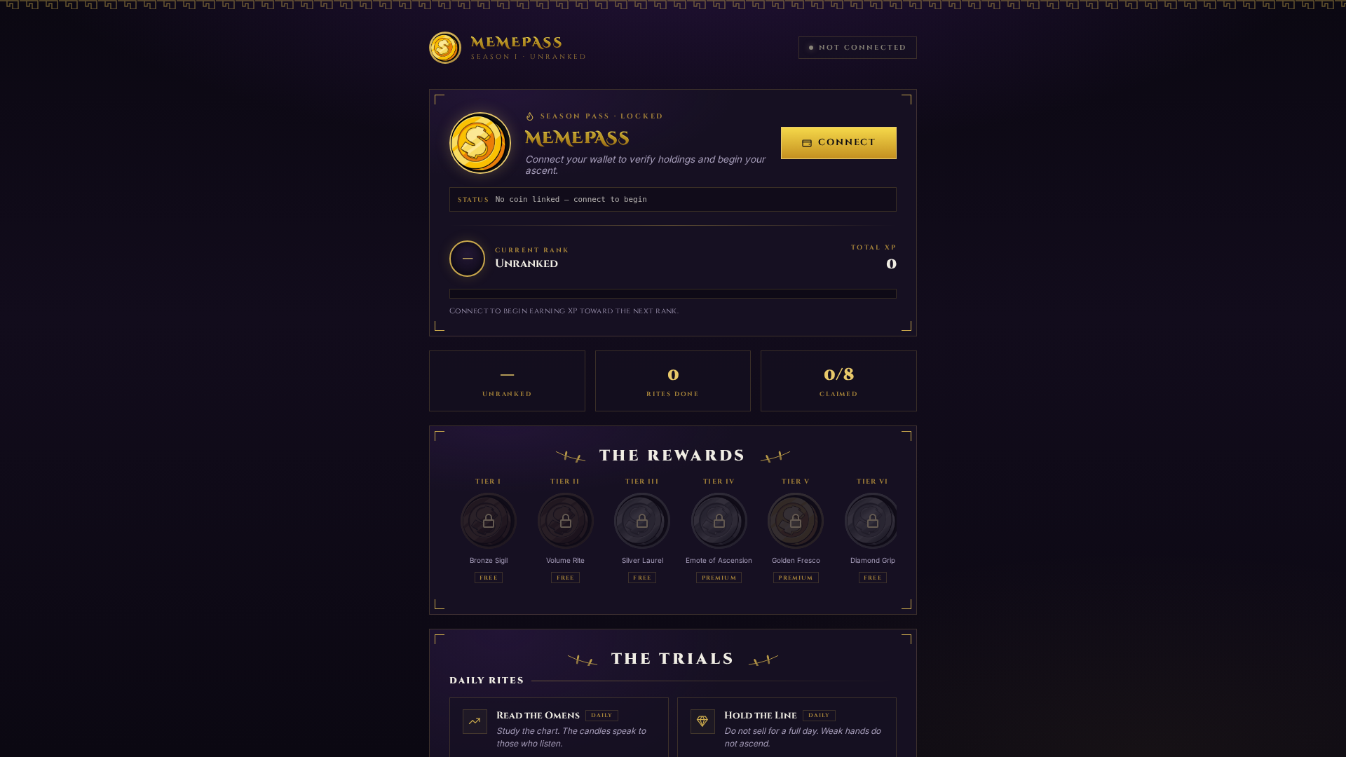 Screenshot of nongwan.memepasses.io
