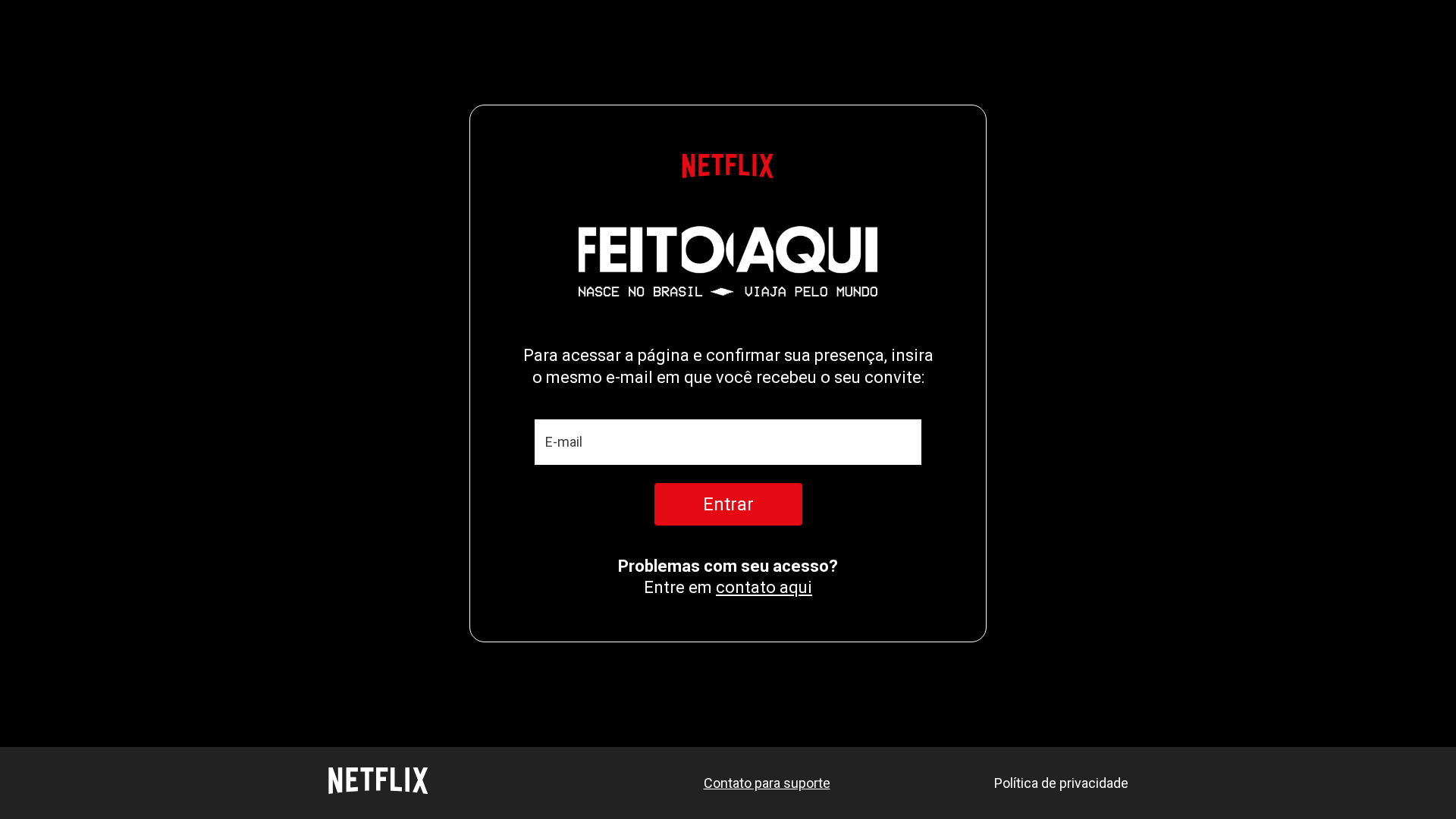 Screenshot of www.netflixfeitoaqui.com.br