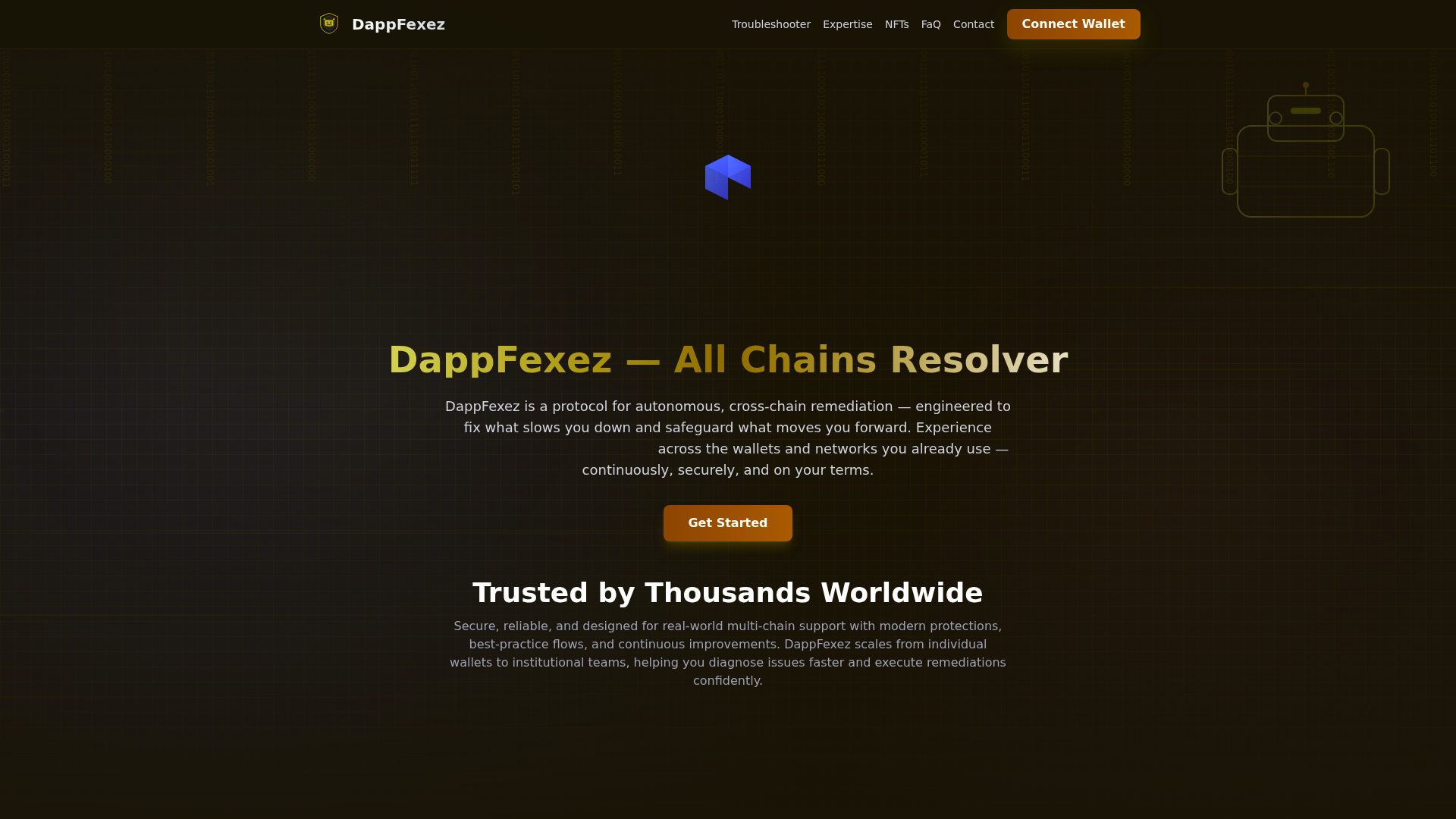 Screenshot of dappfexezy.xyz