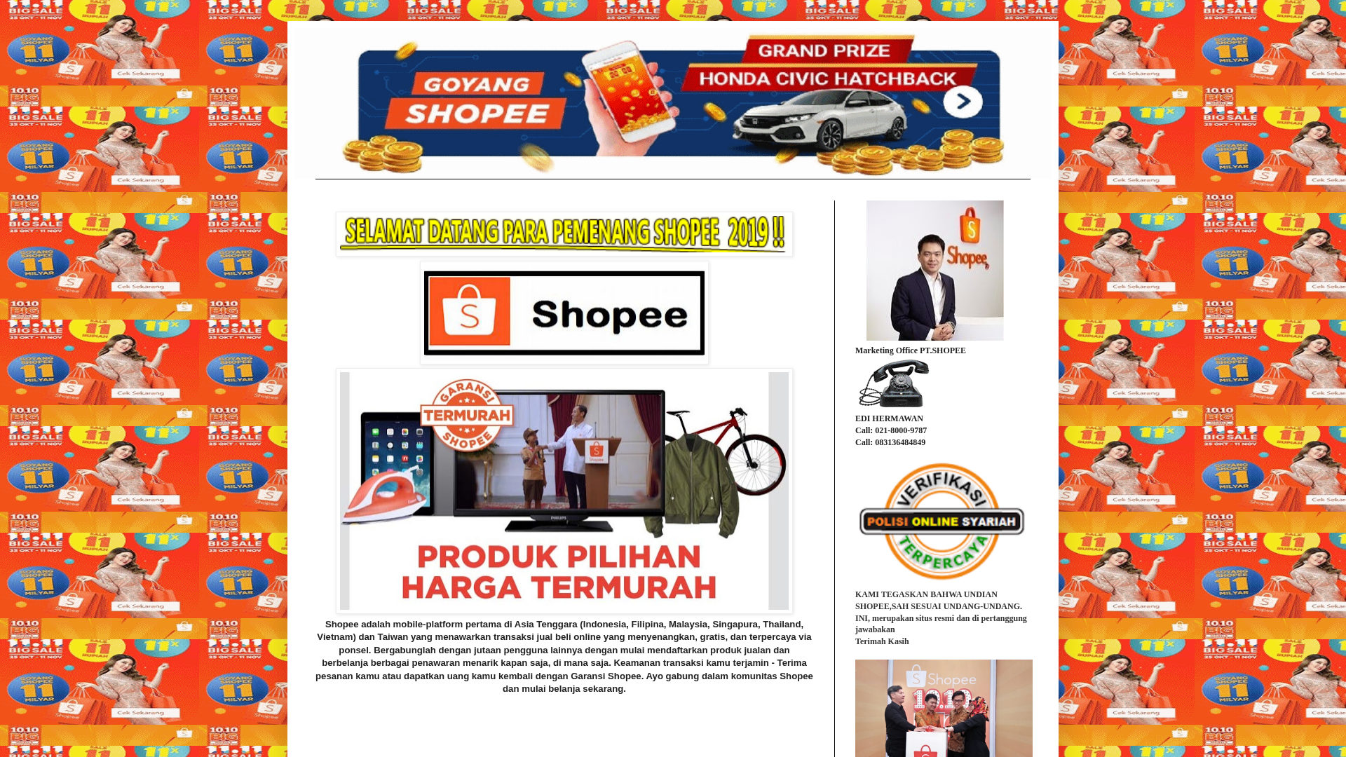 Screenshot of shopee5849.blogspot.com