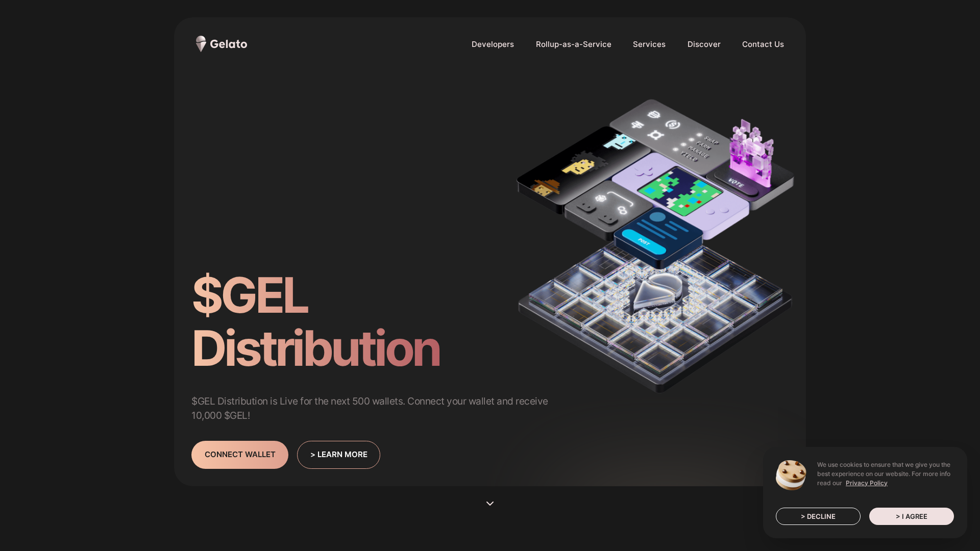 Screenshot of gelato.pages.dev