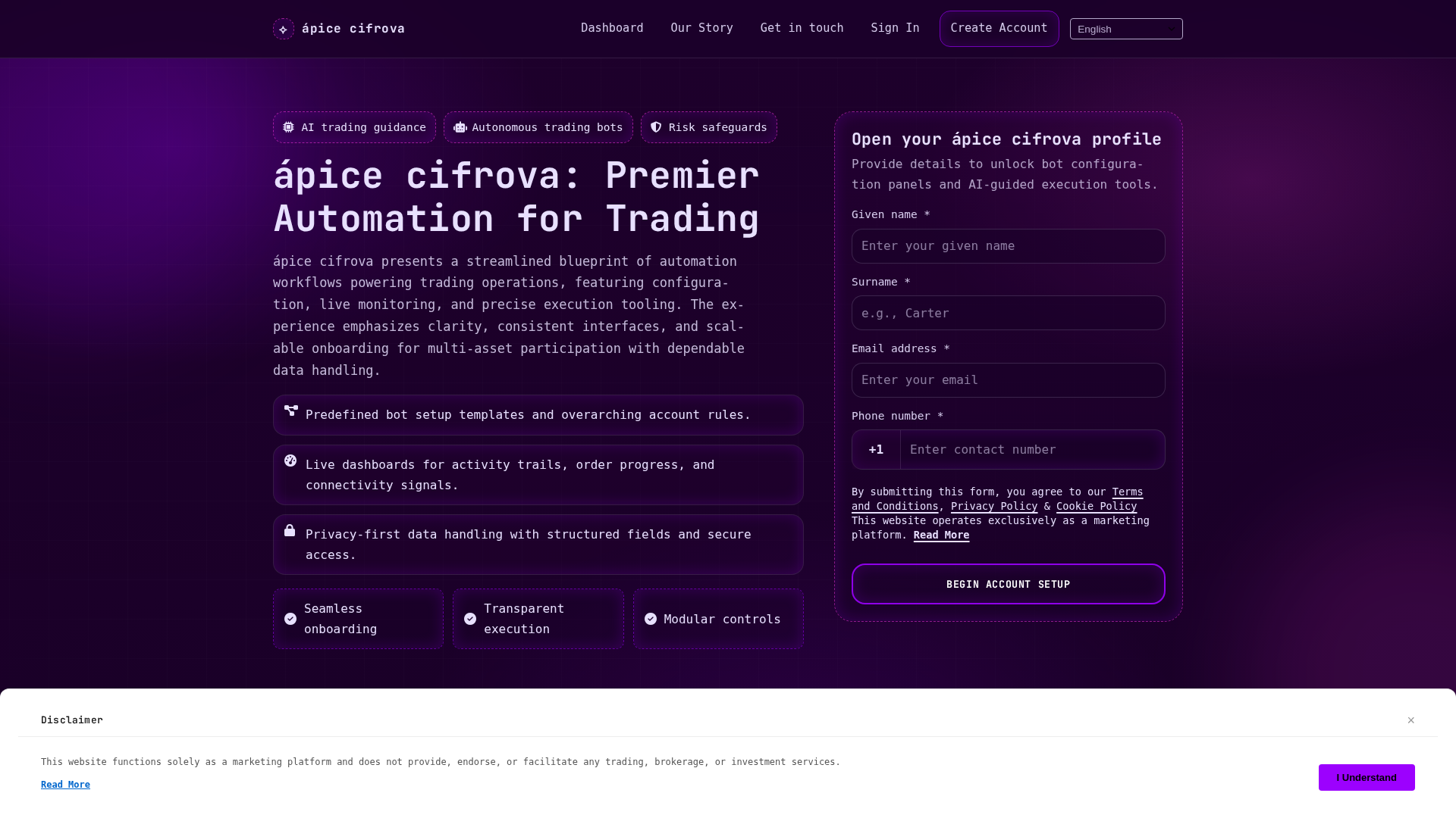 Screenshot of apicecifrova.digital