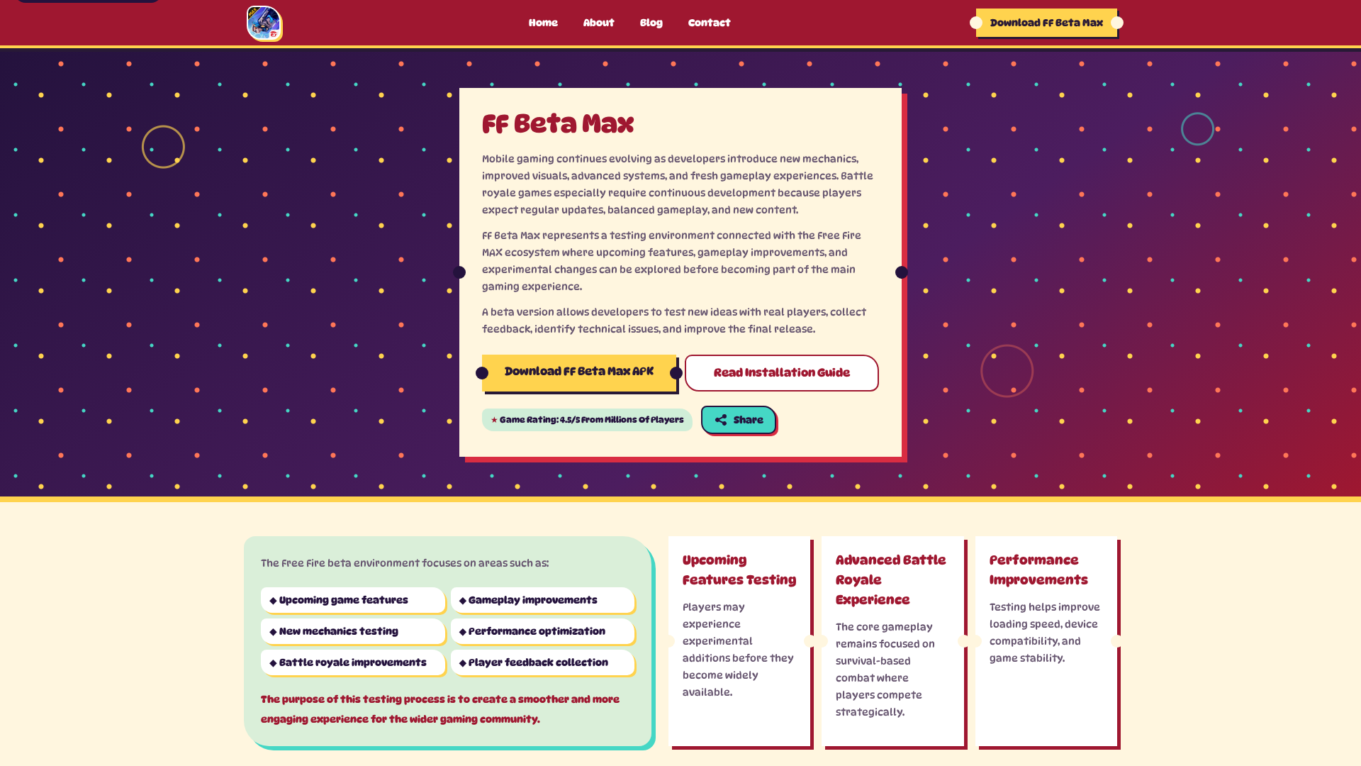 Screenshot of ffmaxbeta.net