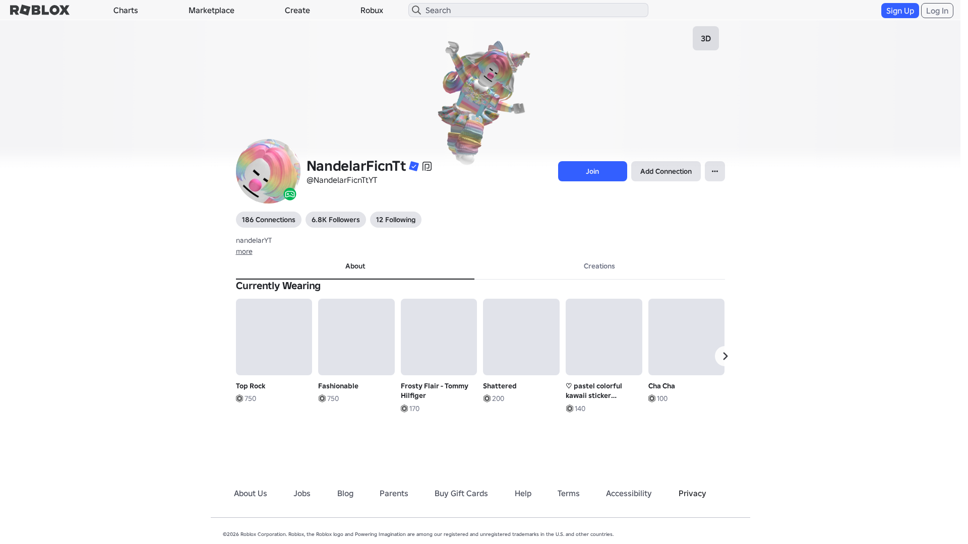 Screenshot of www.roblox.com.ml