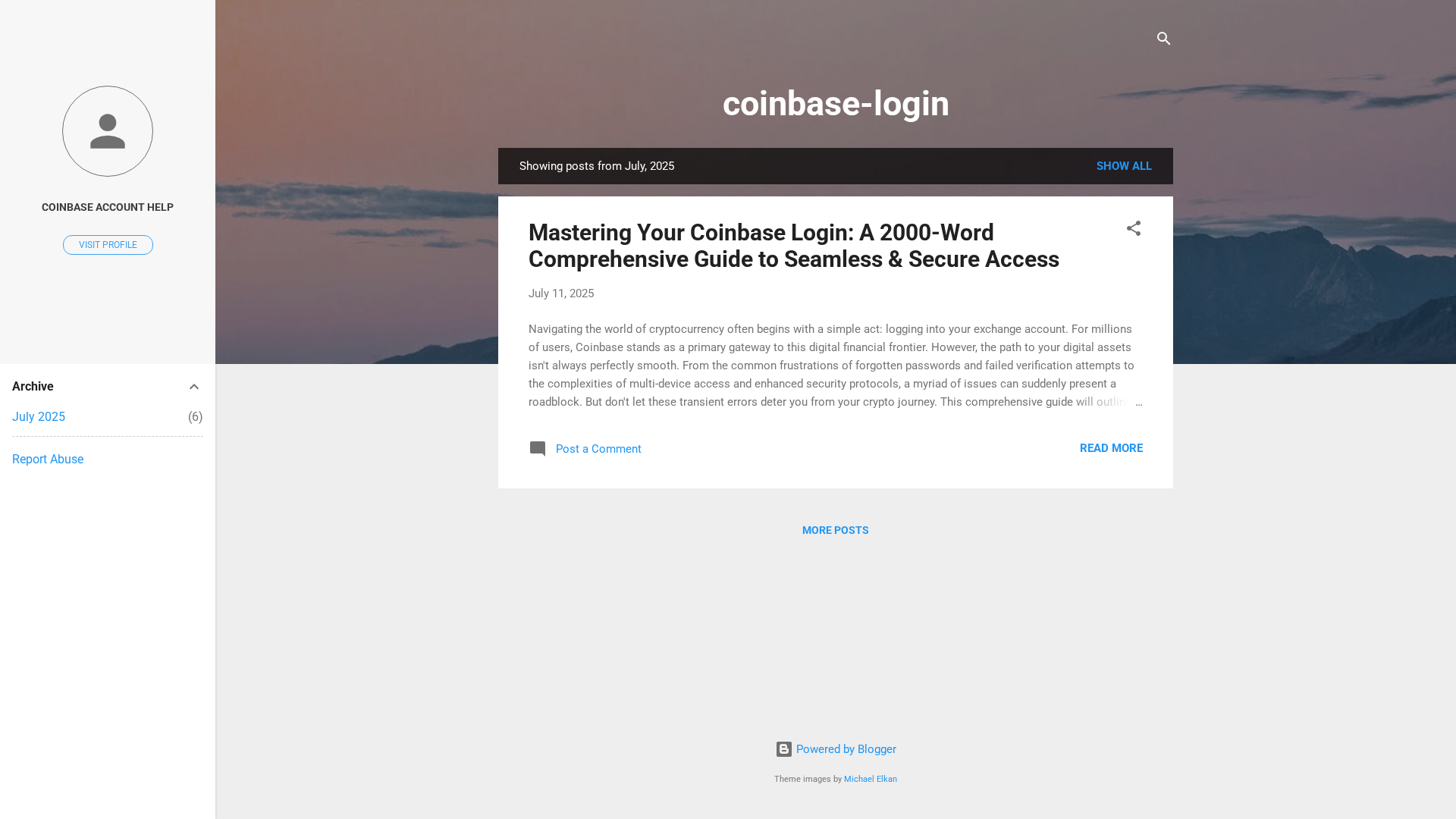 Screenshot of coinbase-login-access.blogspot.com
