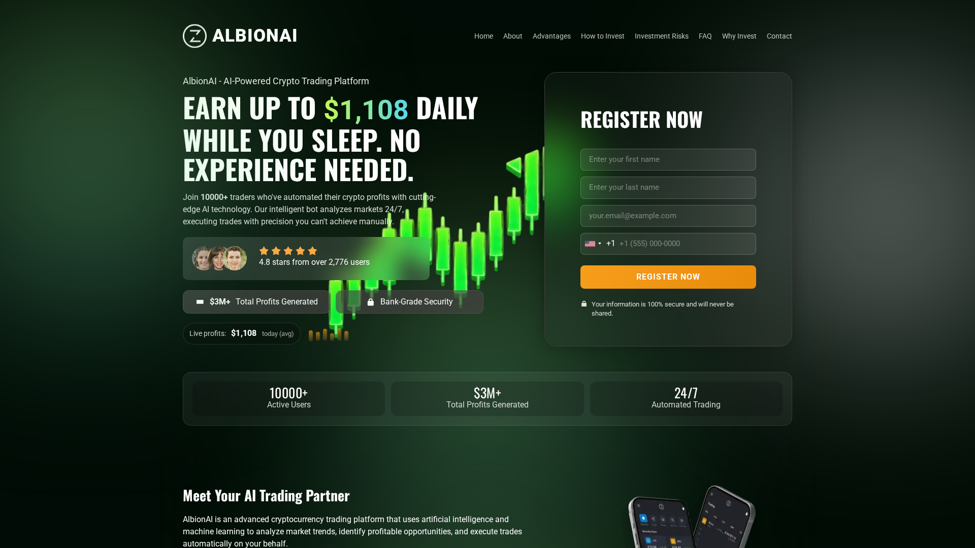 Screenshot of albionaitrade.com