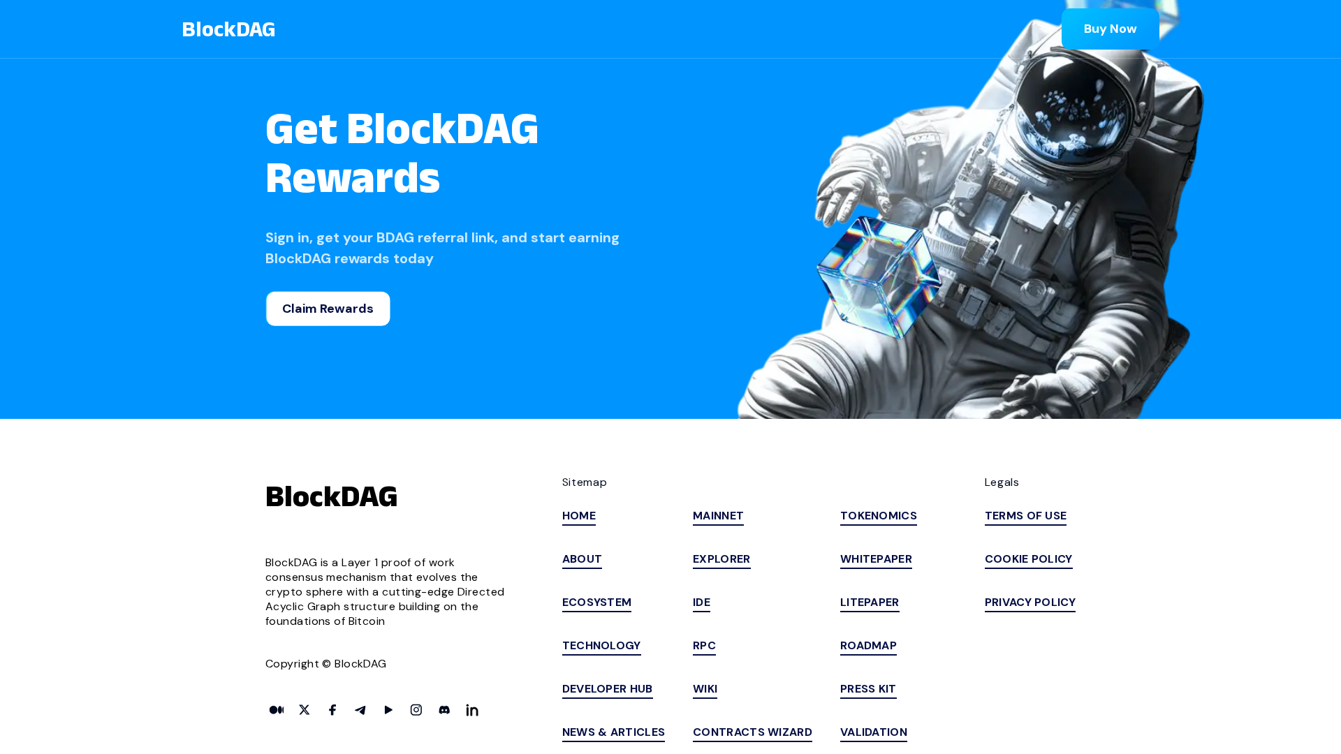 Screenshot of bdagchain-network.com