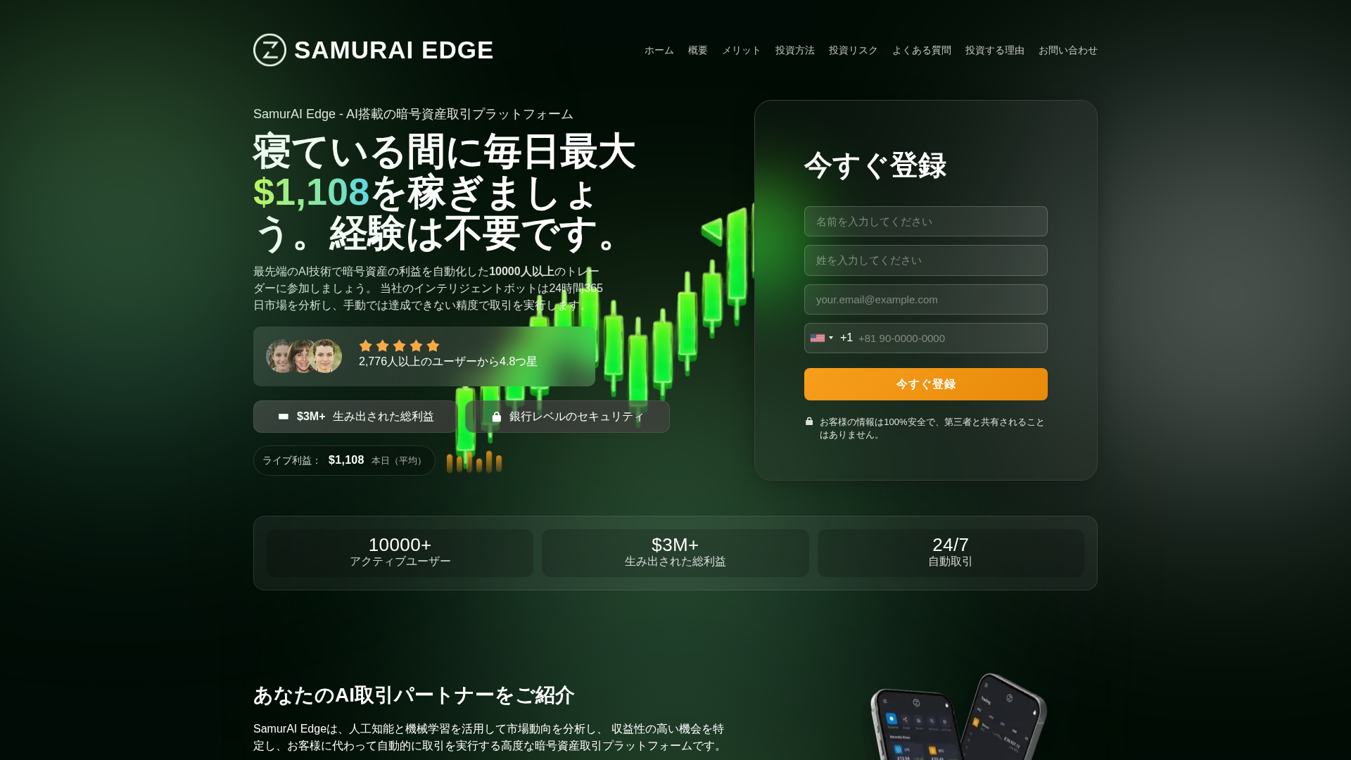 Screenshot of samuraiedgetrade.com